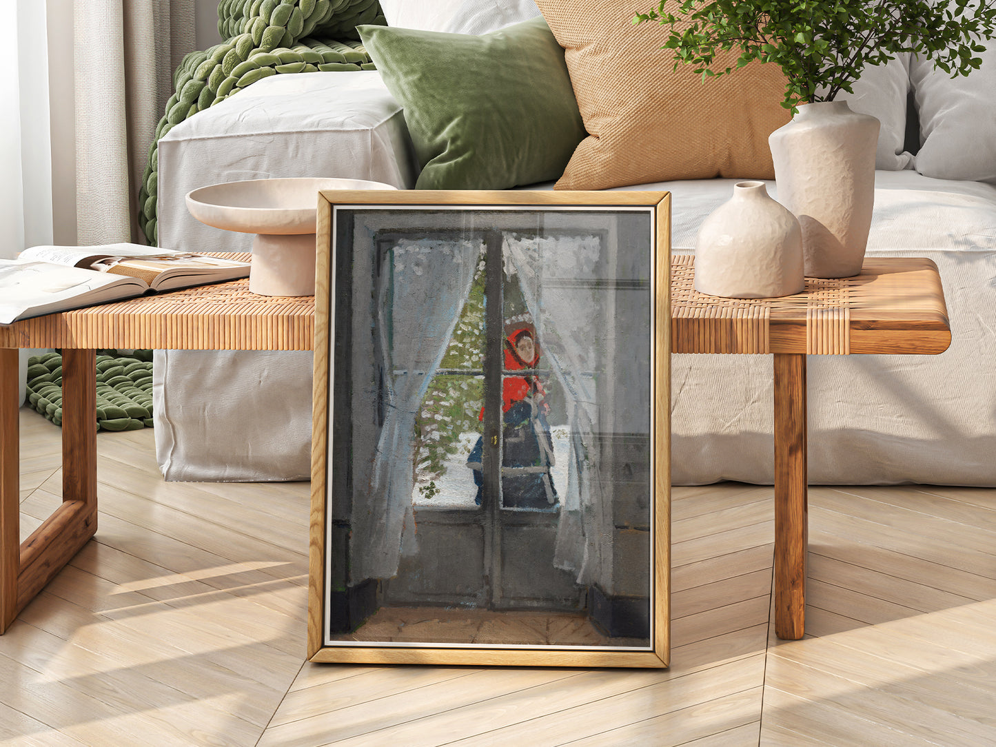 Claude Monet Print, The Red Kerchief 1868