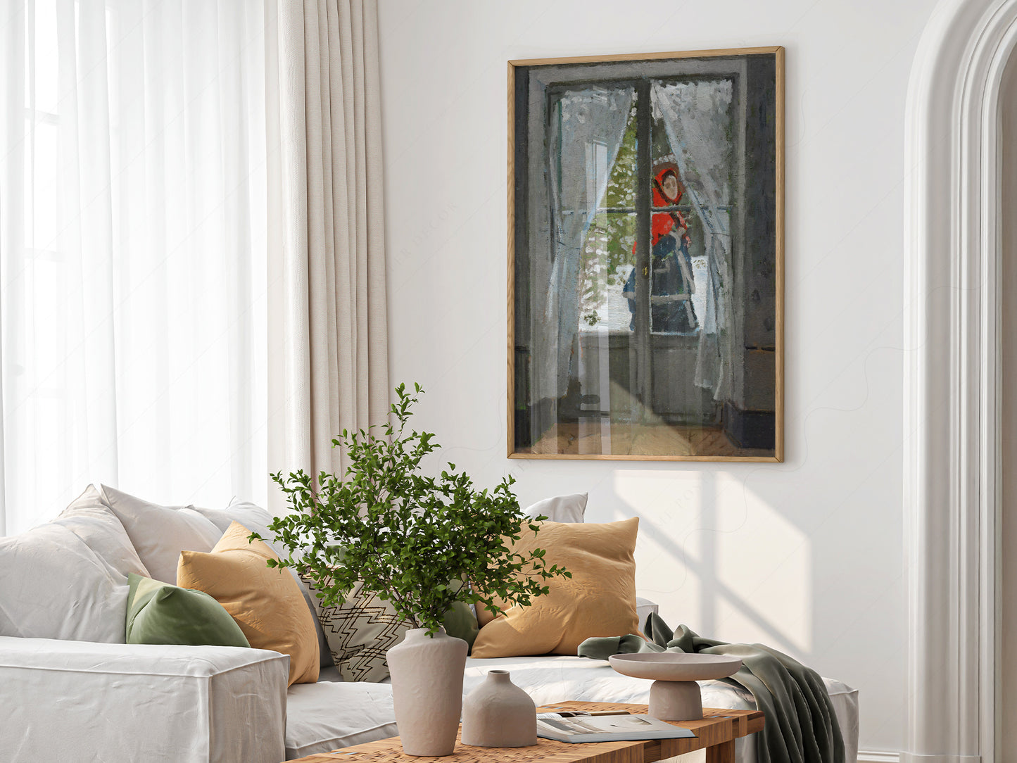 Claude Monet Print, The Red Kerchief 1868