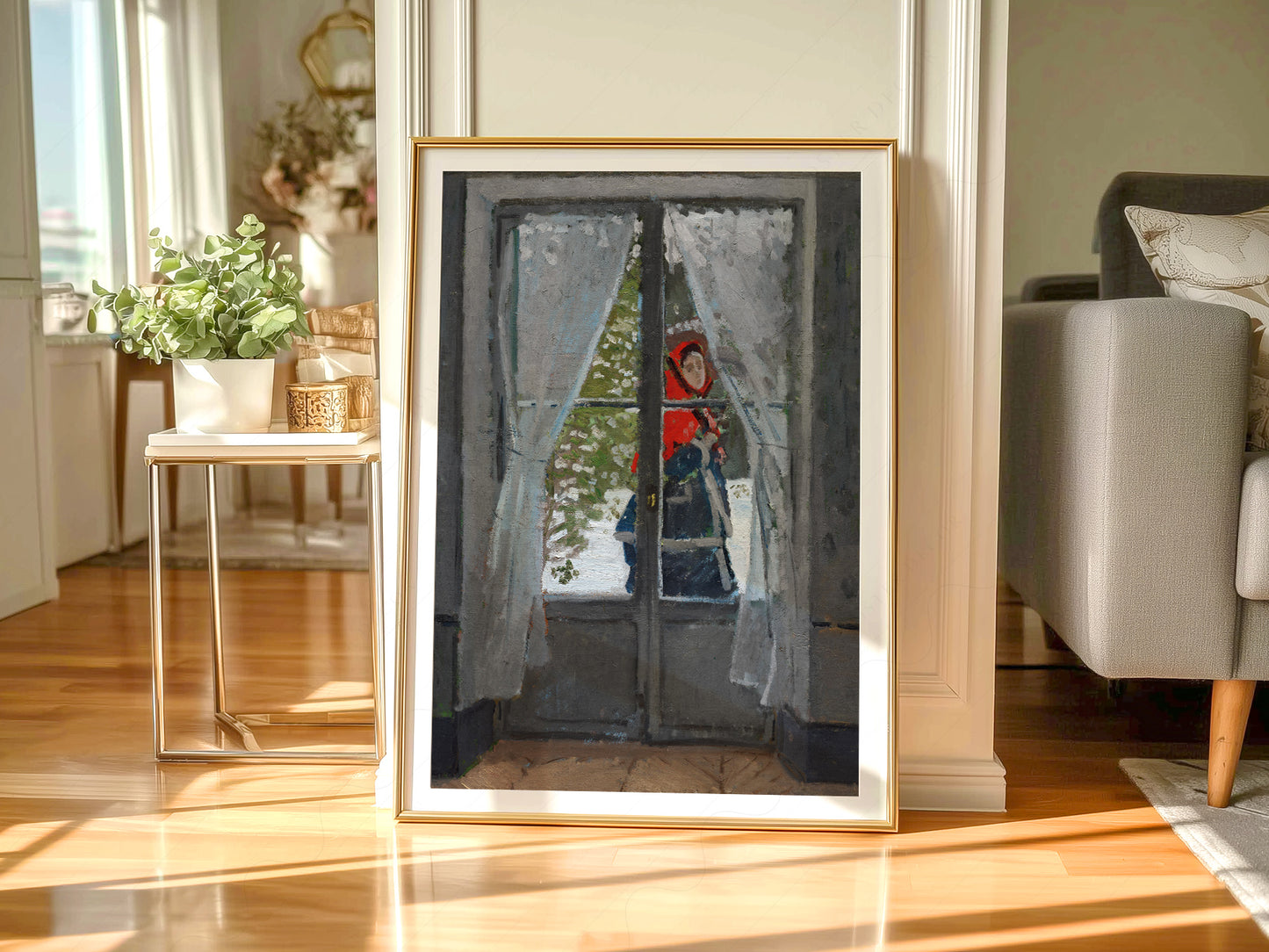 Claude Monet Print, The Red Kerchief 1868