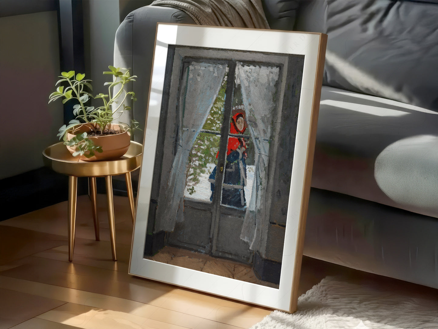 Claude Monet Print, The Red Kerchief 1868