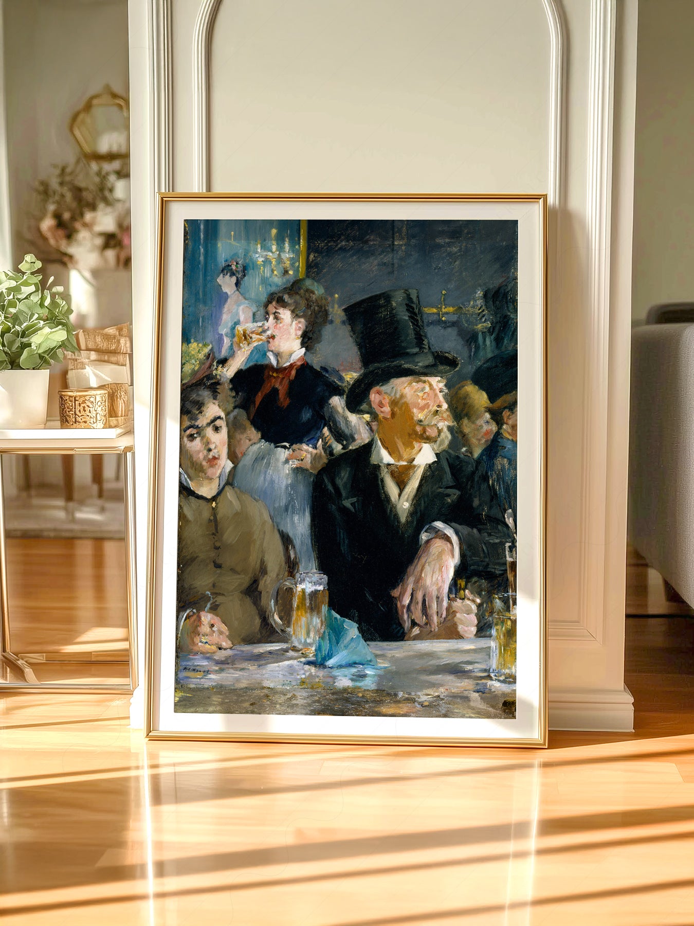 Edouard Manet At the Café Art Print – Impressionist – gallery wall art poster