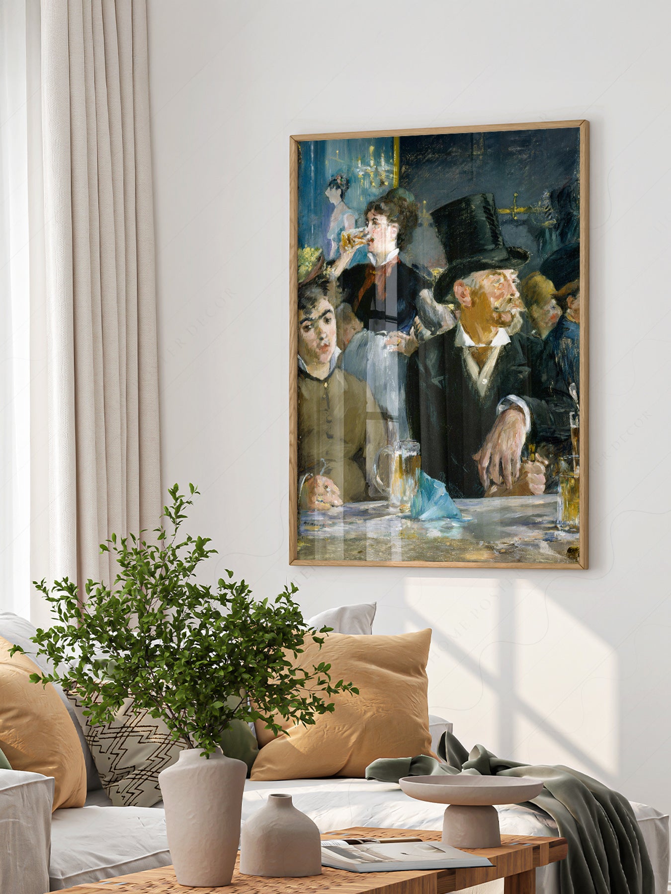 Edouard Manet At the Café Art Print – Impressionist – archival paper art print