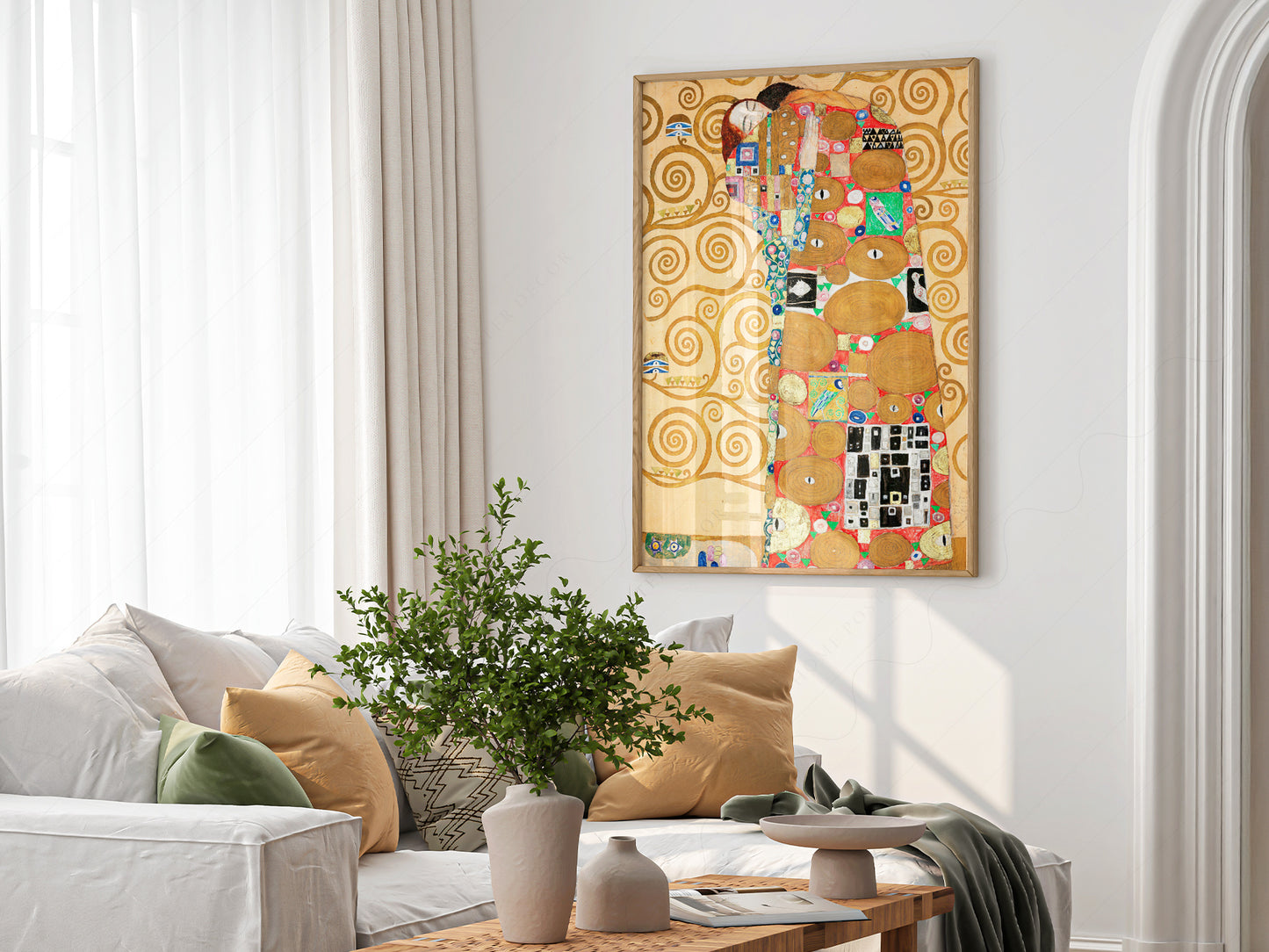 Gustav Klimt, Love Poster, Fine Art Print