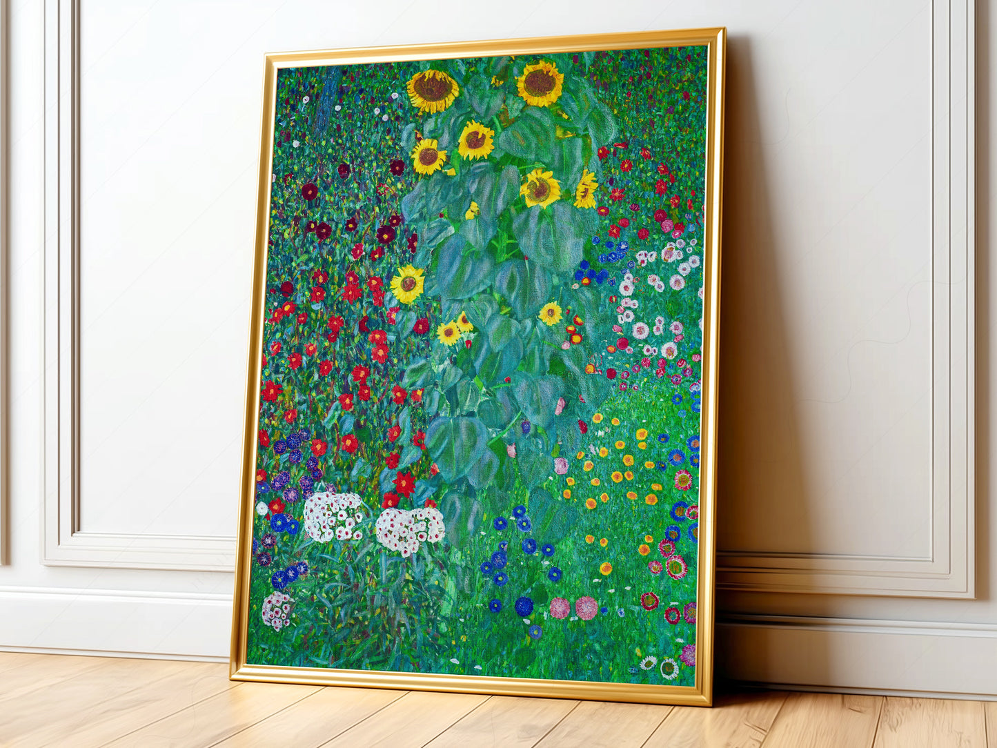 Gustav Klimt, Sunflower Painting, Fine Art Print