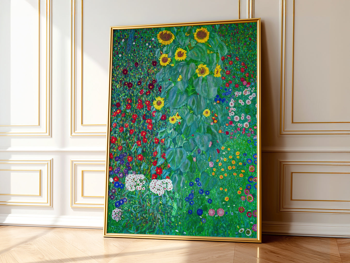 Gustav Klimt, Sunflower Painting, Fine Art Print
