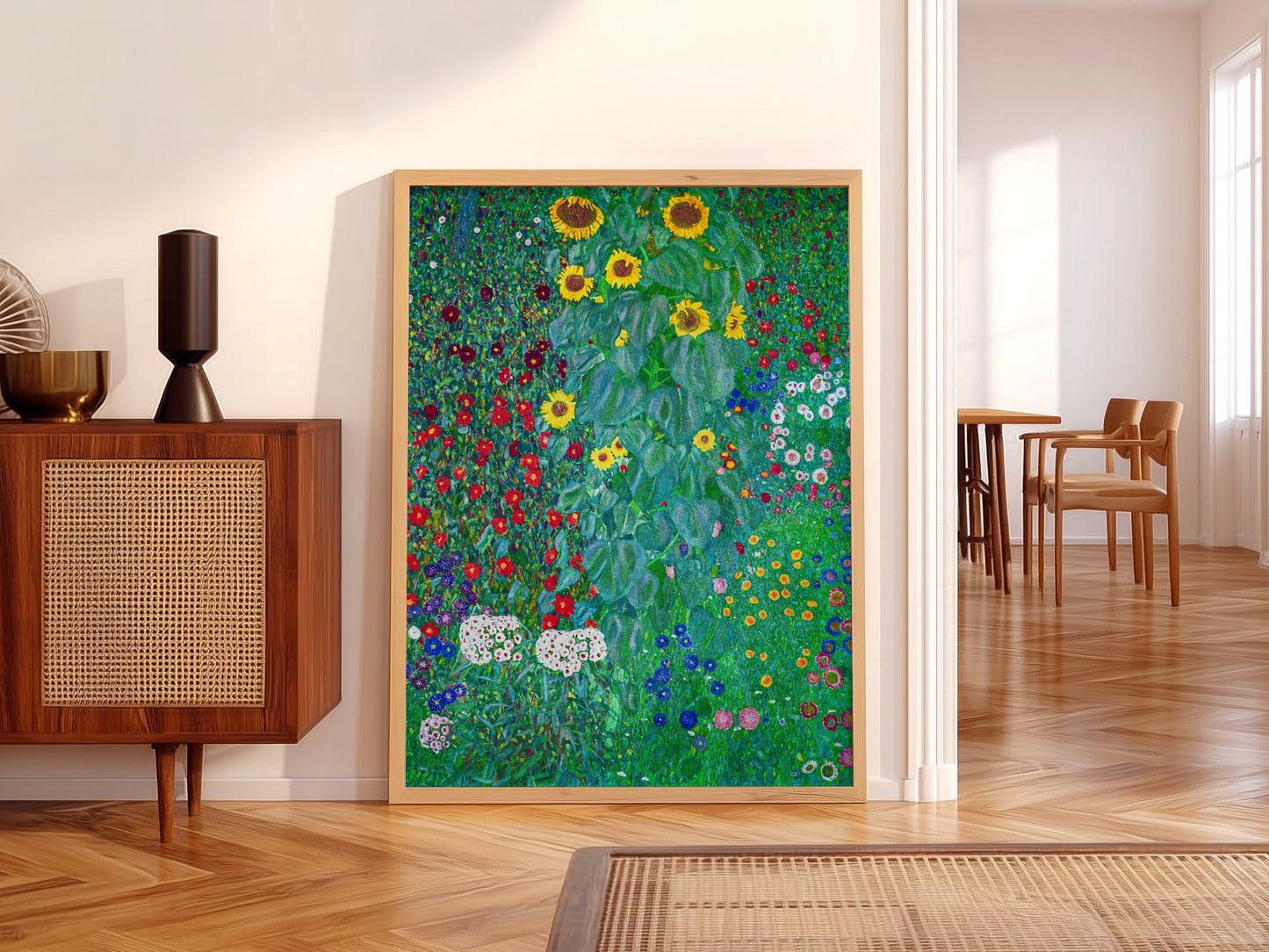 Gustav Klimt, Sunflower Painting, Fine Art Print