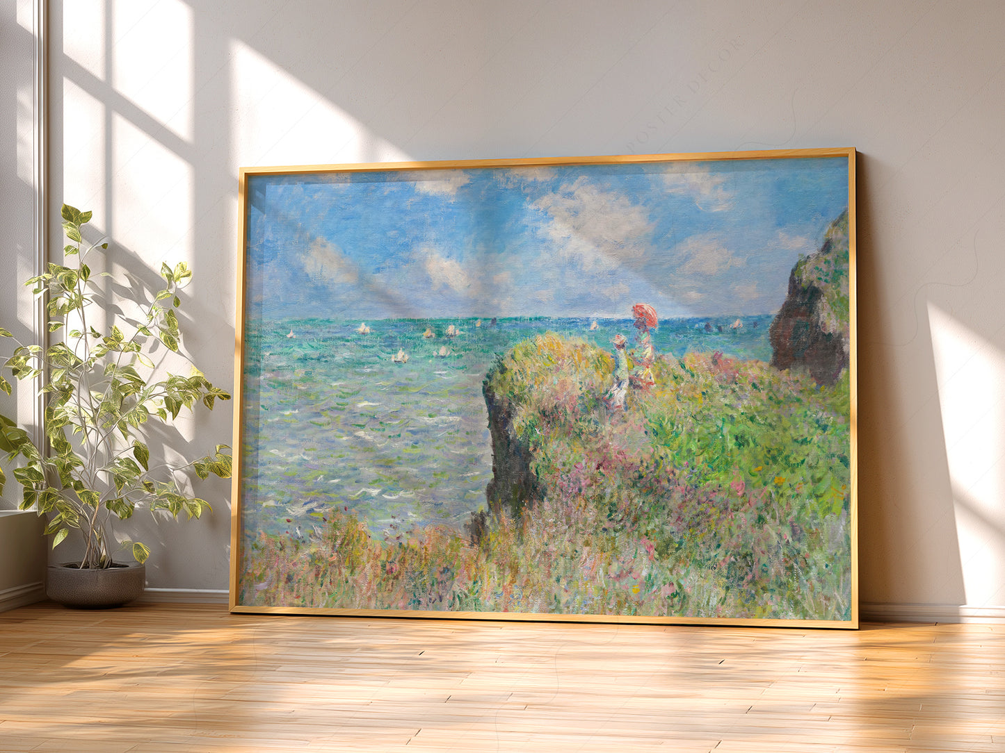 Claude Monet, Cliff Walk at Pourville - Landscape Format