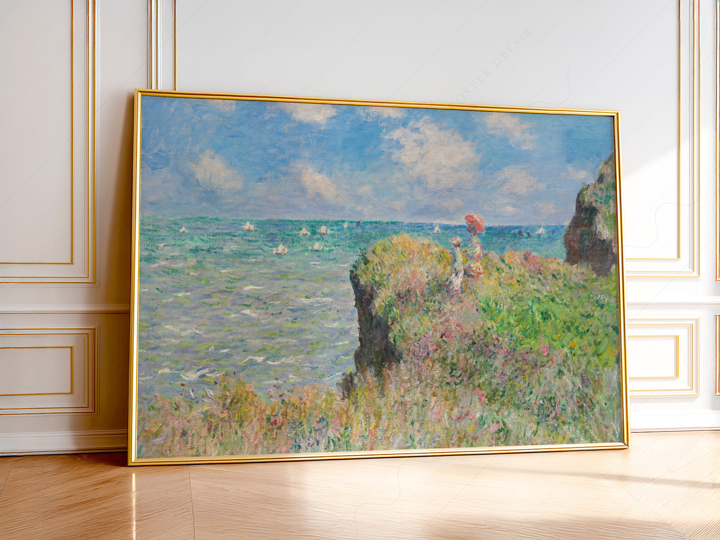 Claude Monet, Cliff Walk at Pourville - Landscape Format