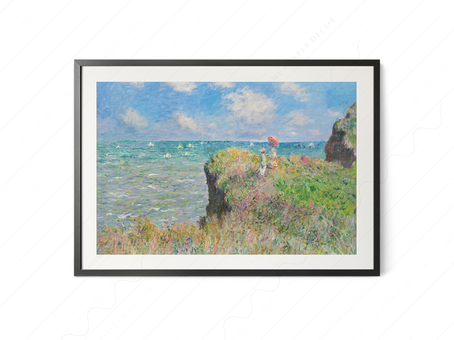 Claude Monet, Cliff Walk at Pourville - Landscape Format
