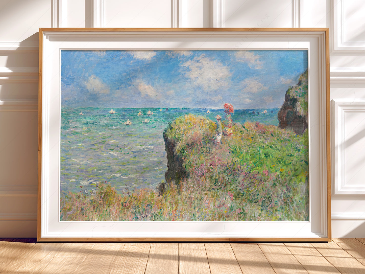 Claude Monet, Cliff Walk at Pourville - Landscape Format
