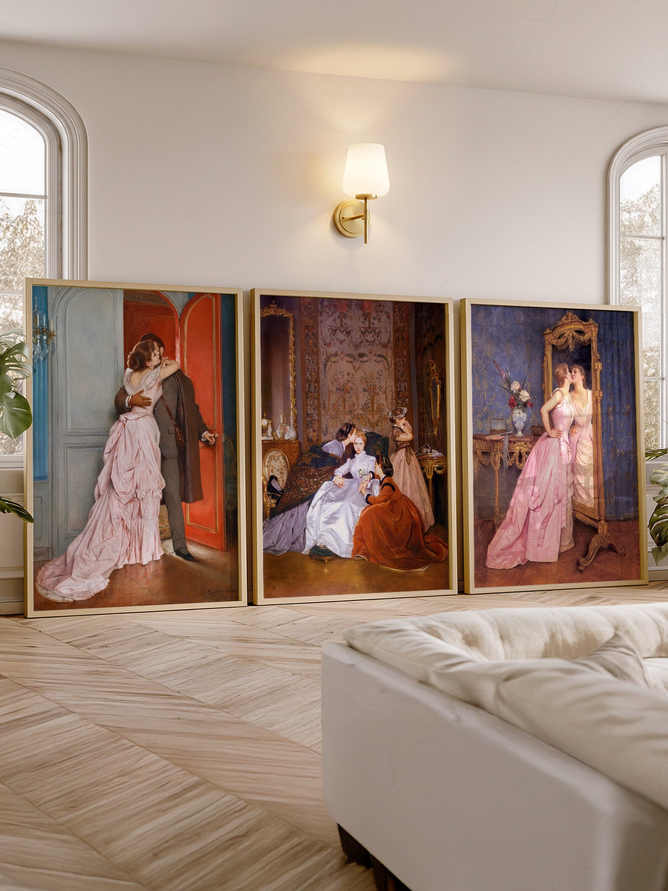 Auguste Toulmouche Victorian Art Print Set – Romantic – classic art print reproduction