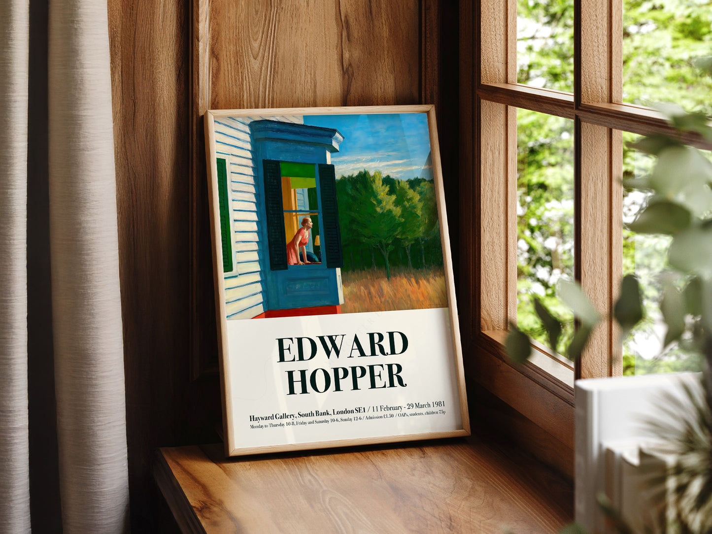 Gallery wall featuring Edward Hopper Cape Cod Morning fine art print