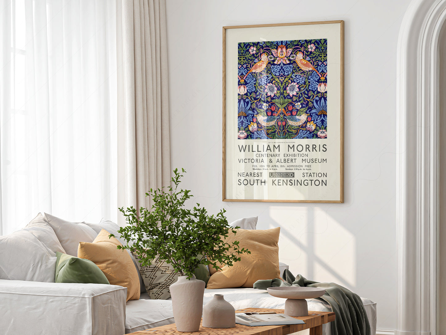 William Morris Strawberry Thief print on 100% Cotton Matte Paper – texture detail