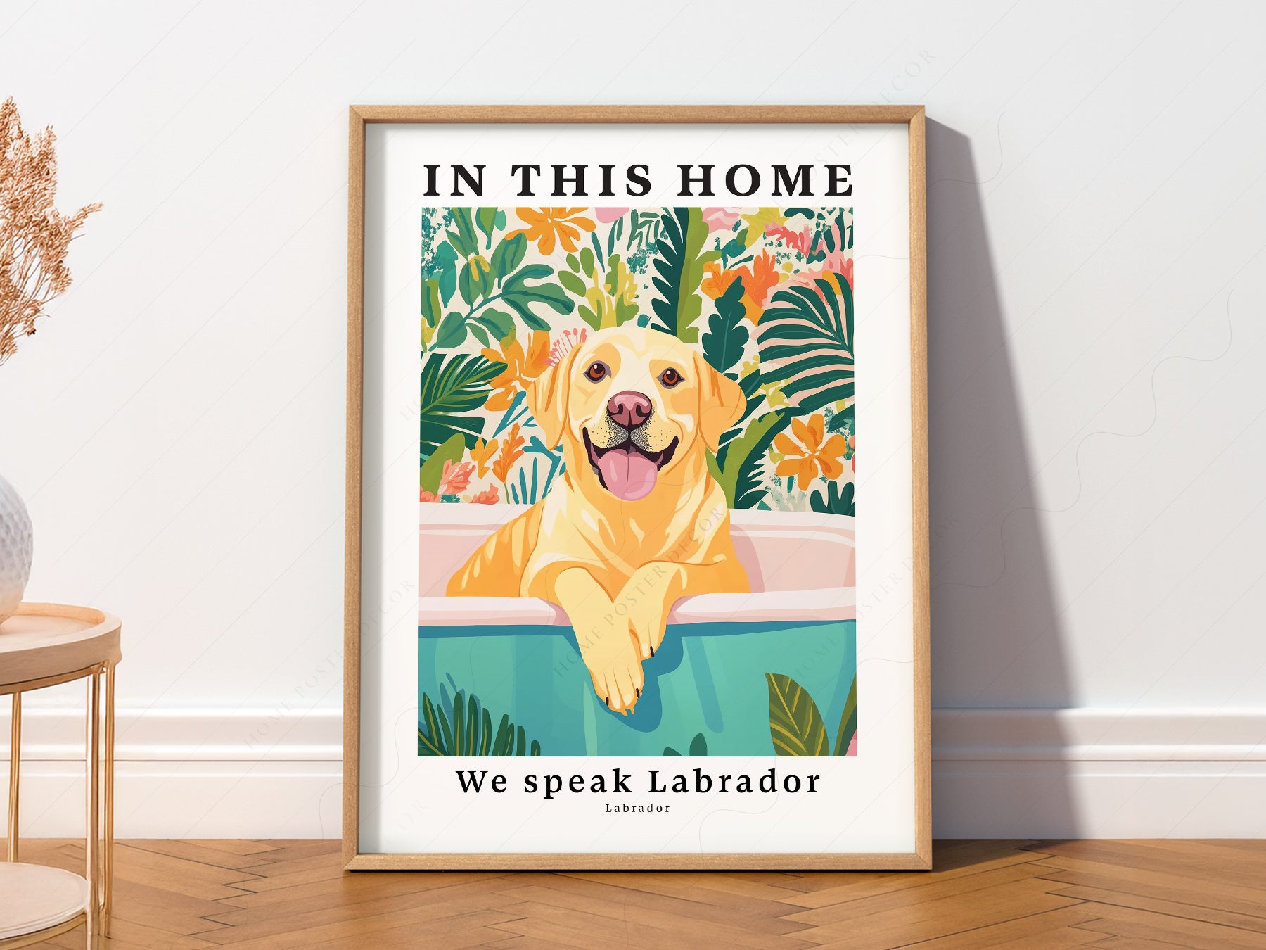 Labrador Dog print on 100% Cotton Matte Paper – texture detail