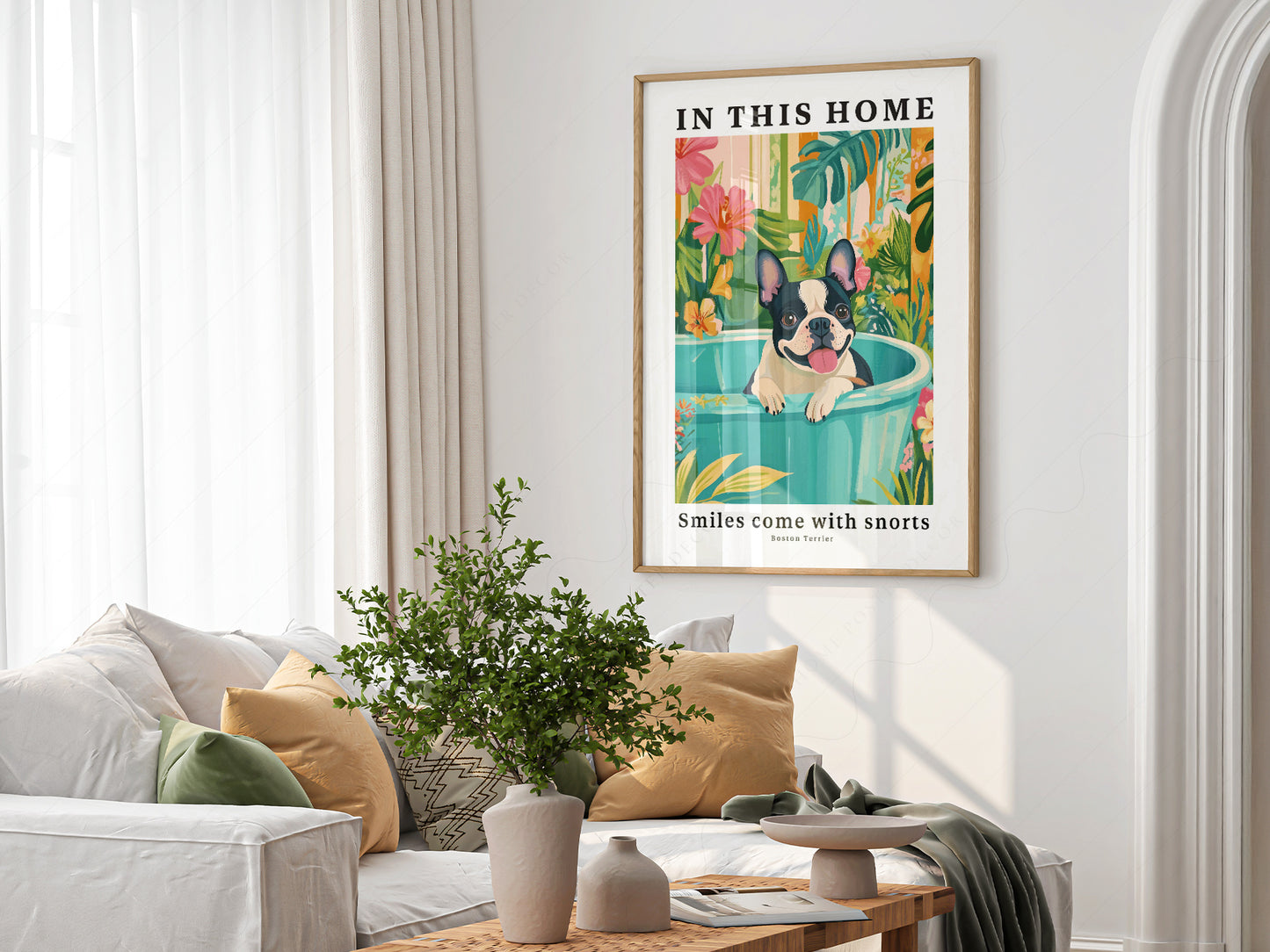 Gift-ready Boston Terrier Wall fine art print – museum quality