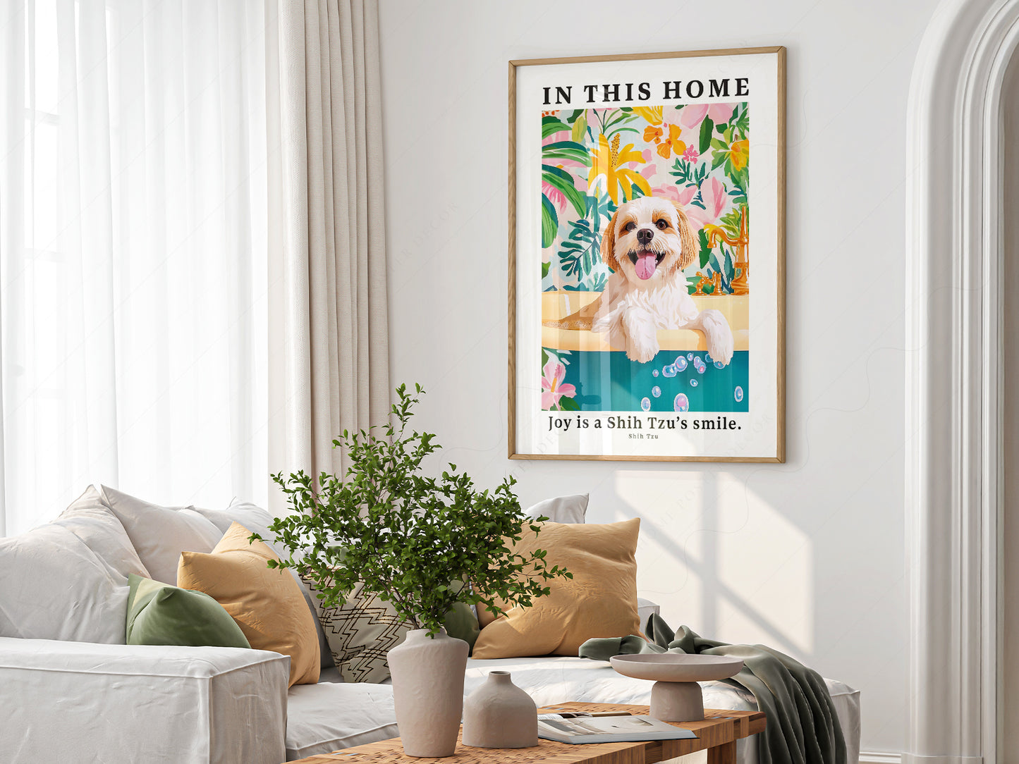 Gift-ready Shih Tzu In This Home fine art print – museum quality