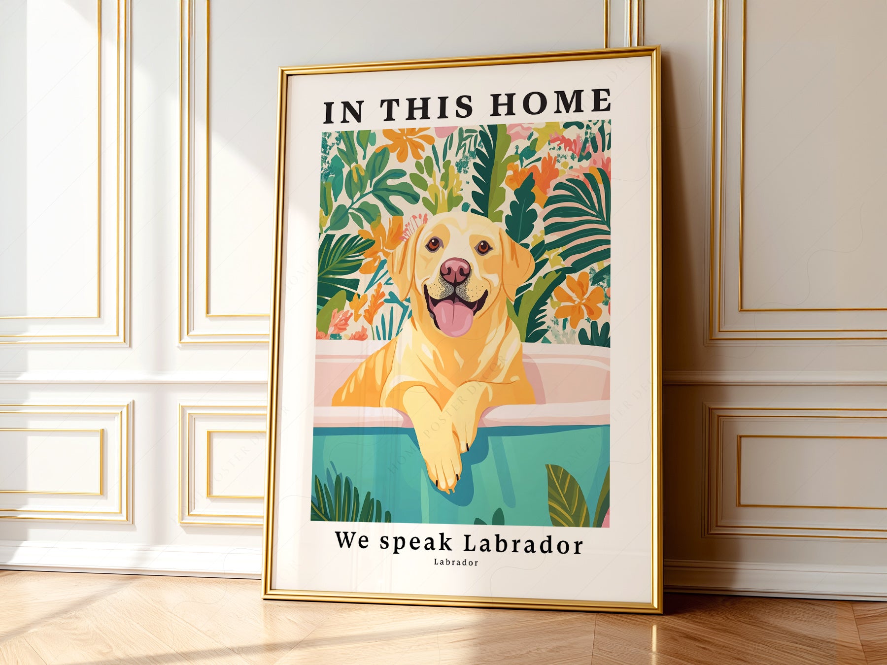 Made-to-order Labrador Dog art print with free worldwide shipping