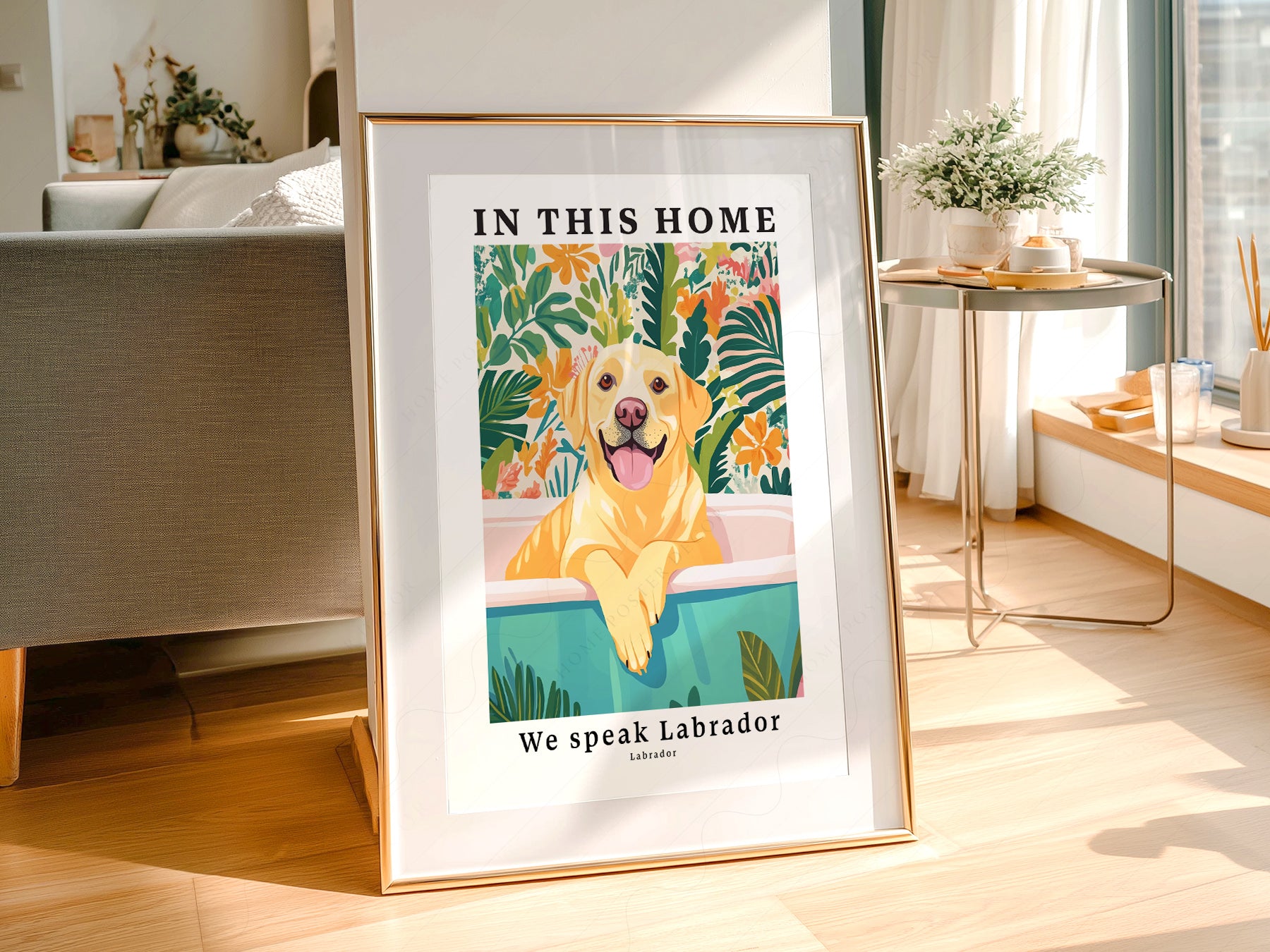 Gallery wall featuring Labrador Dog fine art print