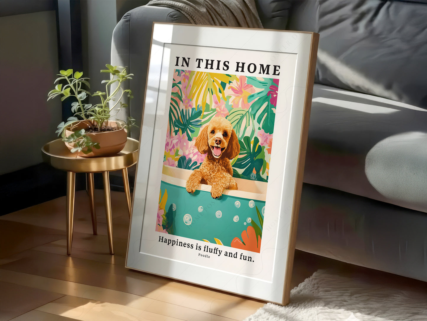 Gift-ready Poodle Wall fine art print – museum quality