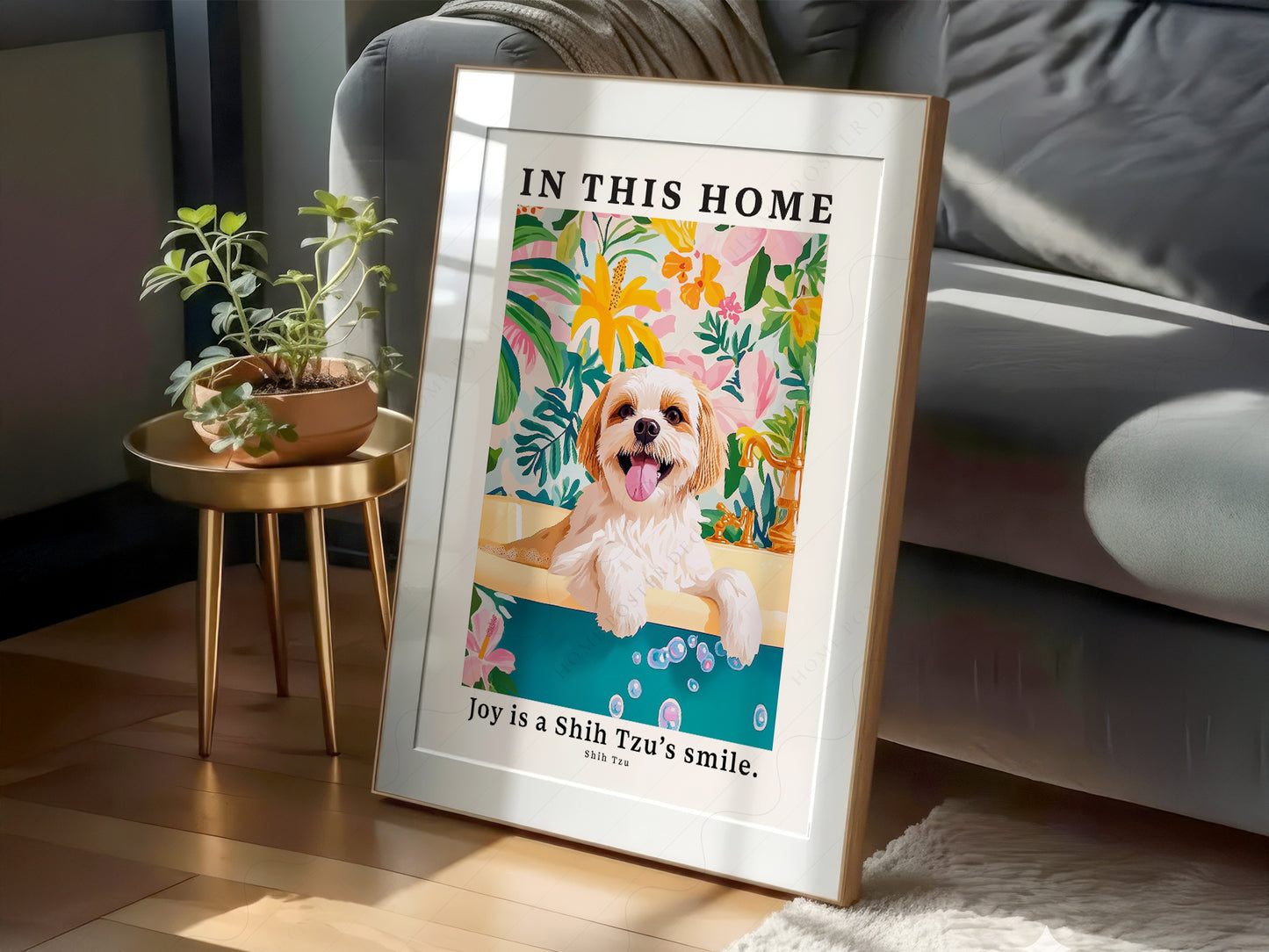 Close-up of Shih Tzu In This Home archival print on Premium Matte Paper