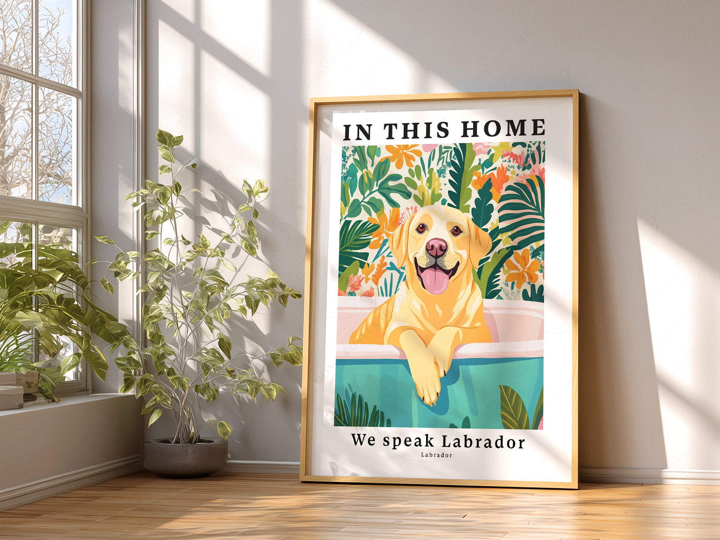 Close-up of Labrador Dog archival print on Premium Matte Paper