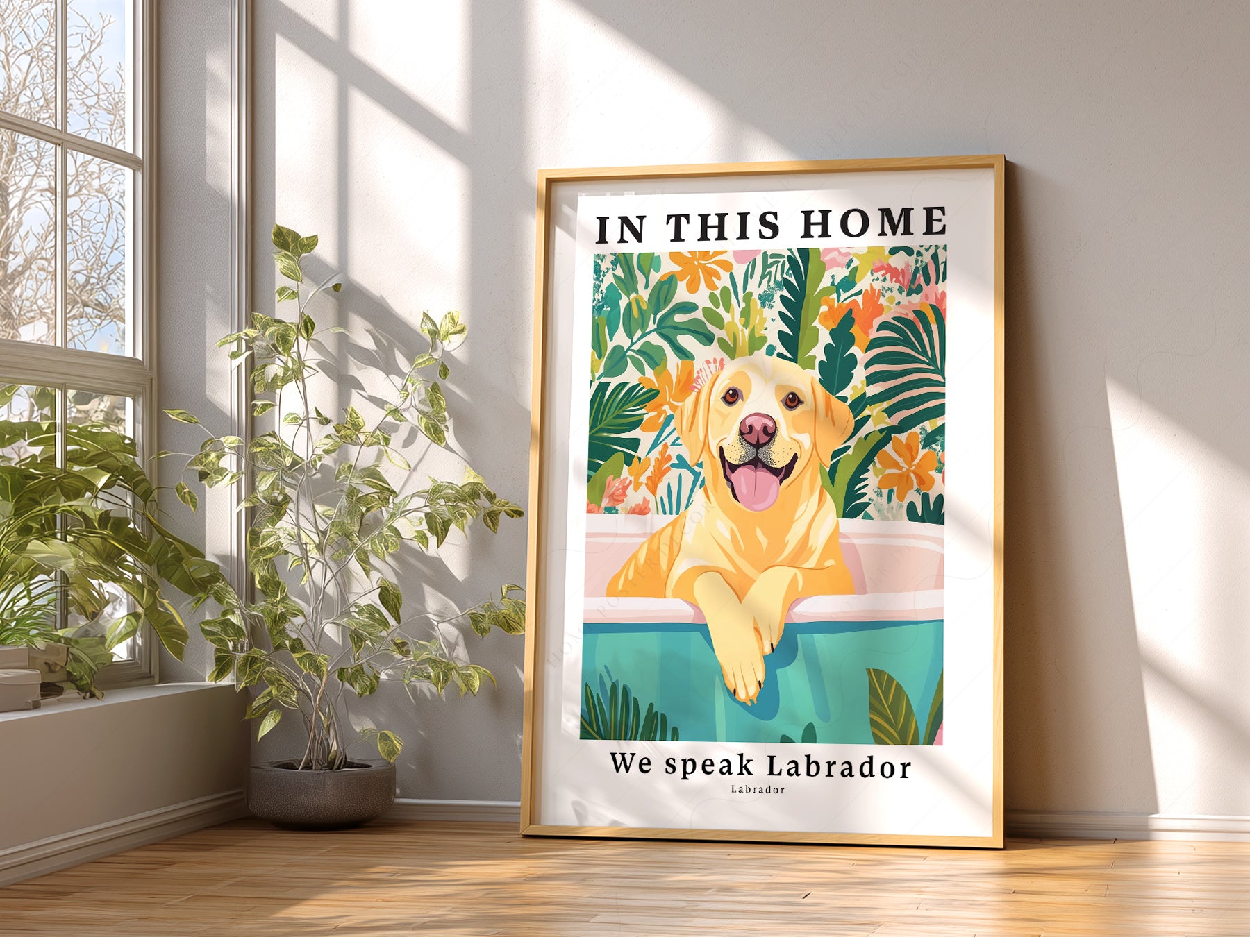 Close-up of Labrador Dog archival print on Premium Matte Paper