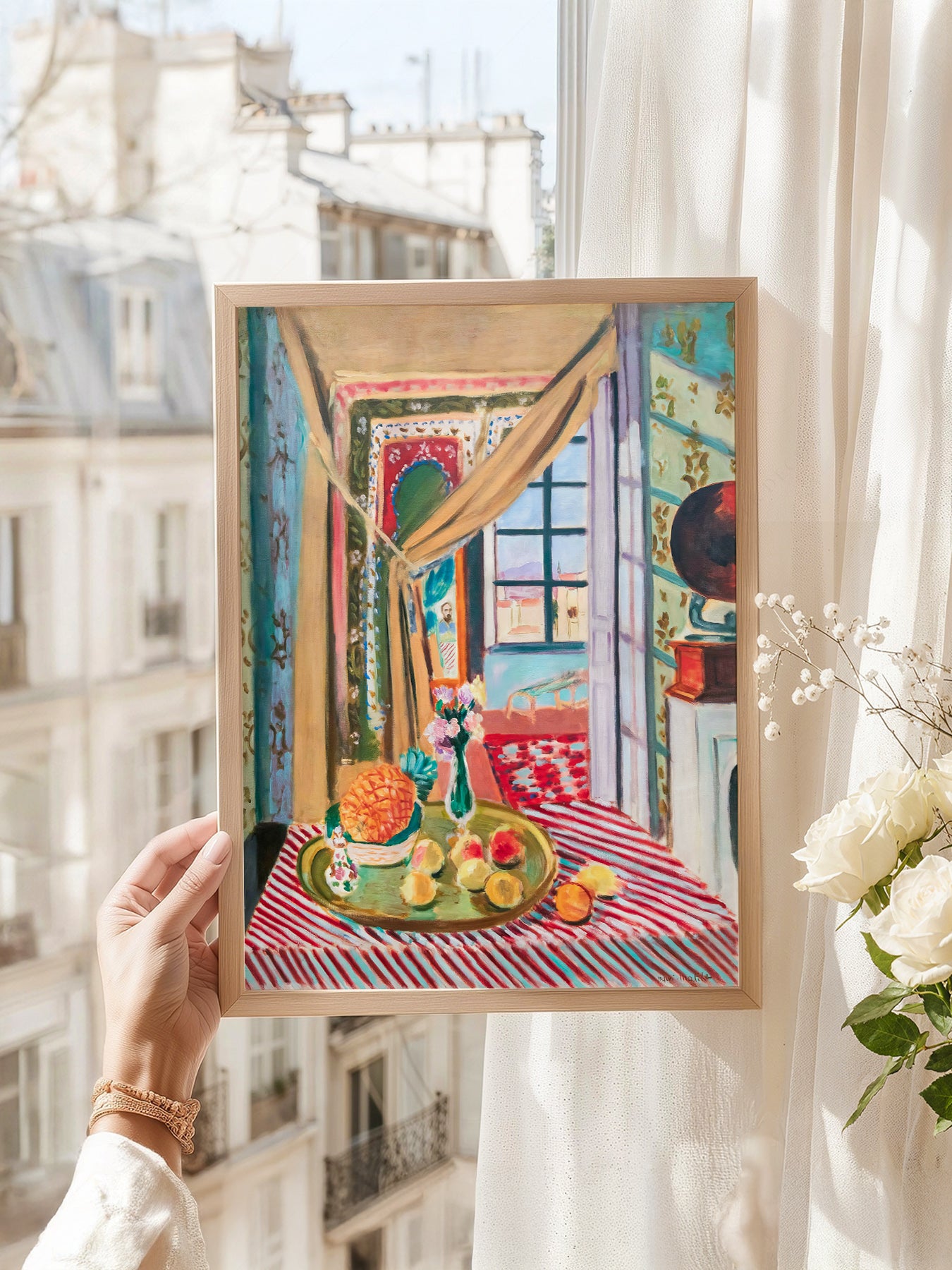 Henri Matisse Interior With Phonograph Art Print – Colorful Wall Decor