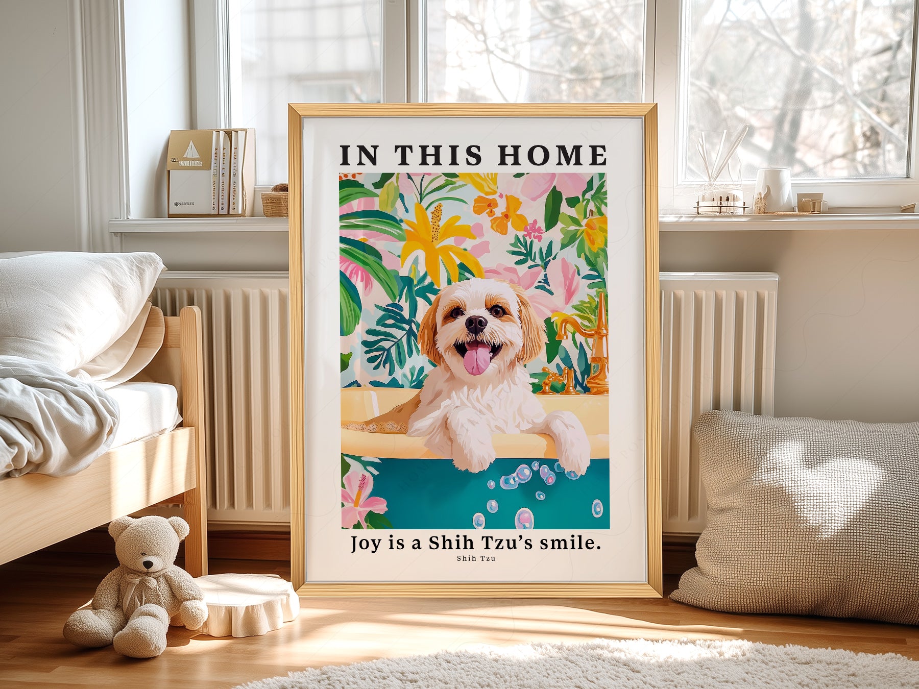 Gallery wall featuring Shih Tzu In This Home fine art print