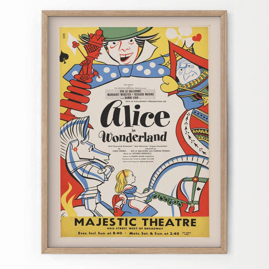 Alice in Wonderland, Vintage Nursery Decor, Retro Prints