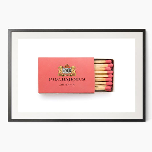 Amsterdam art print, Elegant wall art, Vintage matchbox