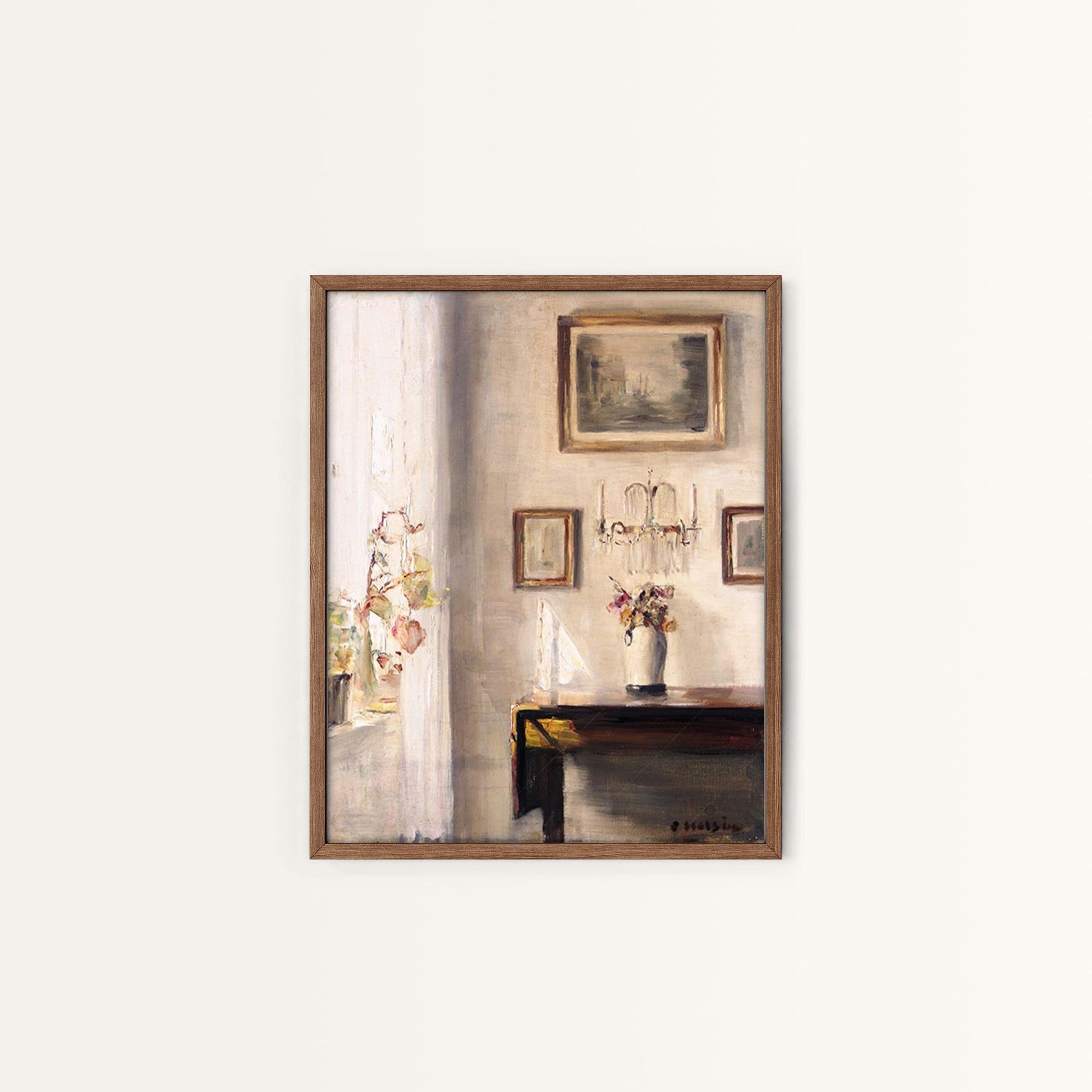 Antique Oil Painting, Vintage Gallery Wall Prints