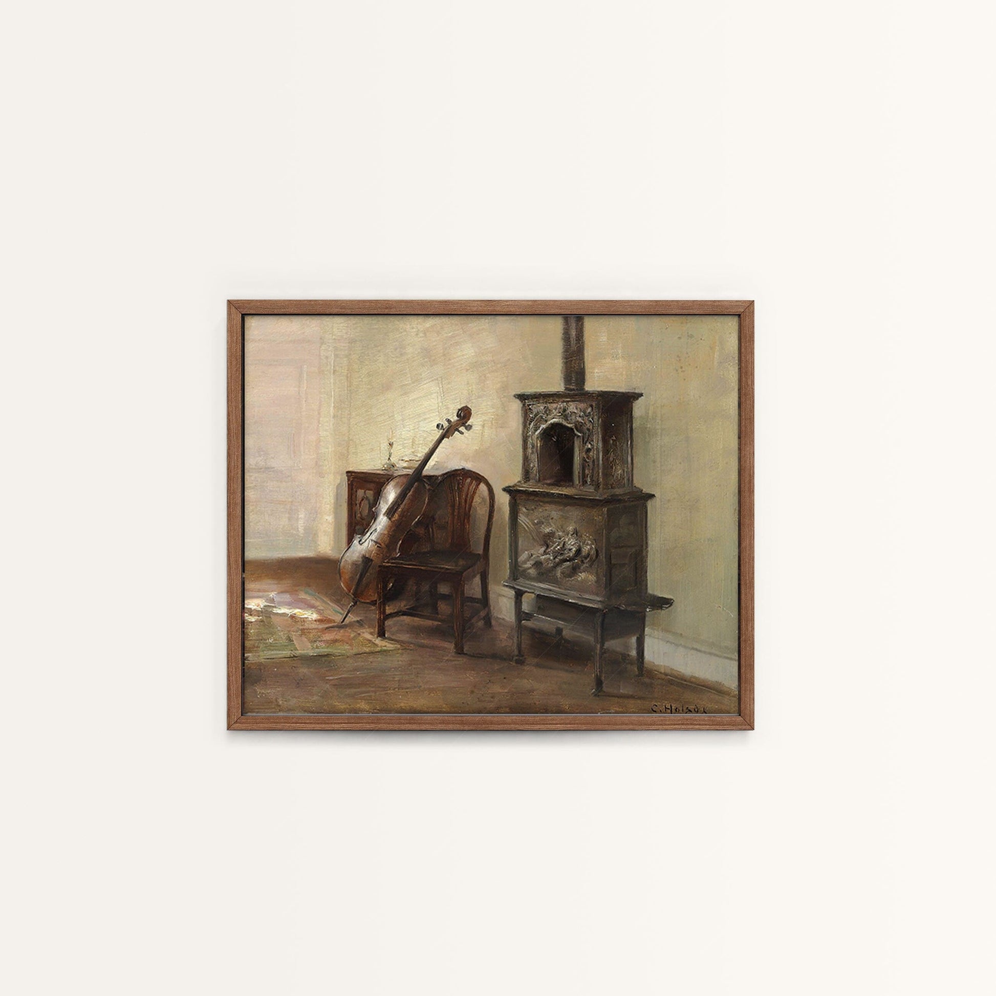 Antique Oil Painting, Vintage Gallery Wall Prints