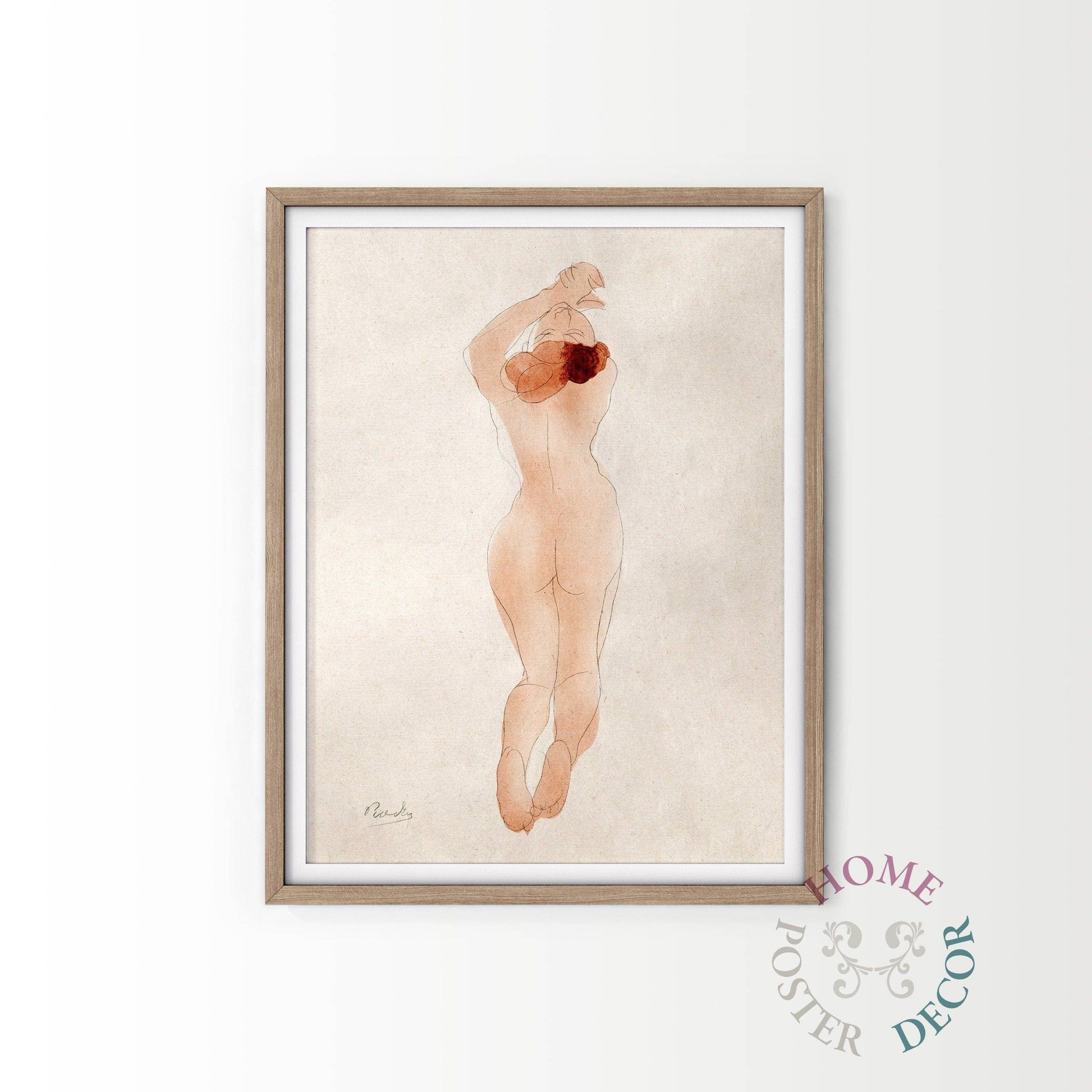 Auguste Rodin Poster, Classic Wall Art, Famous Painting