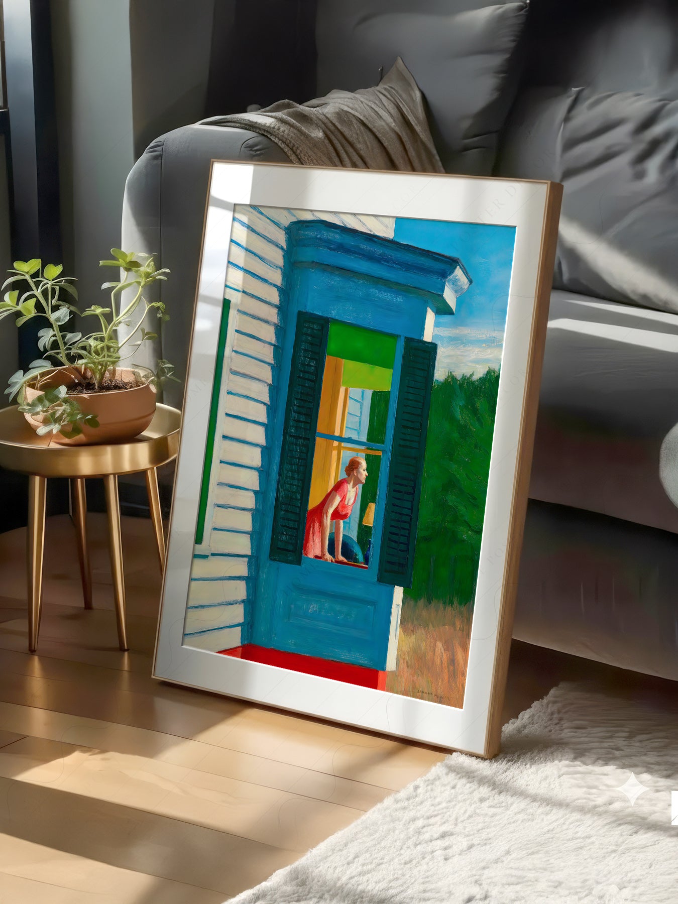 Edward Hopper Cape Cod Morning print on 100% Cotton Matte Paper – texture detail