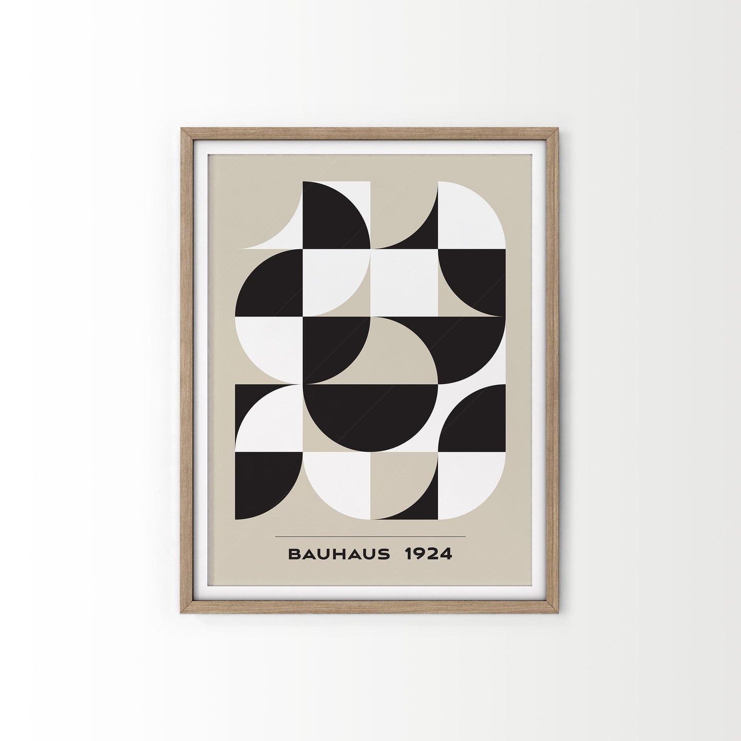 Bauhaus Poster, Mid-Century Modern Wall Decor