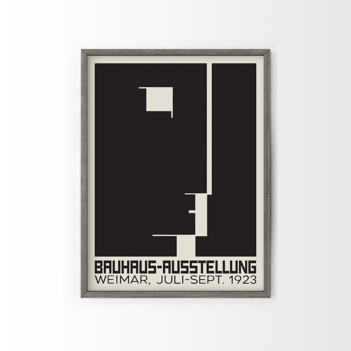 Bauhaus Poster, Mid-Century Modern Wall Decor