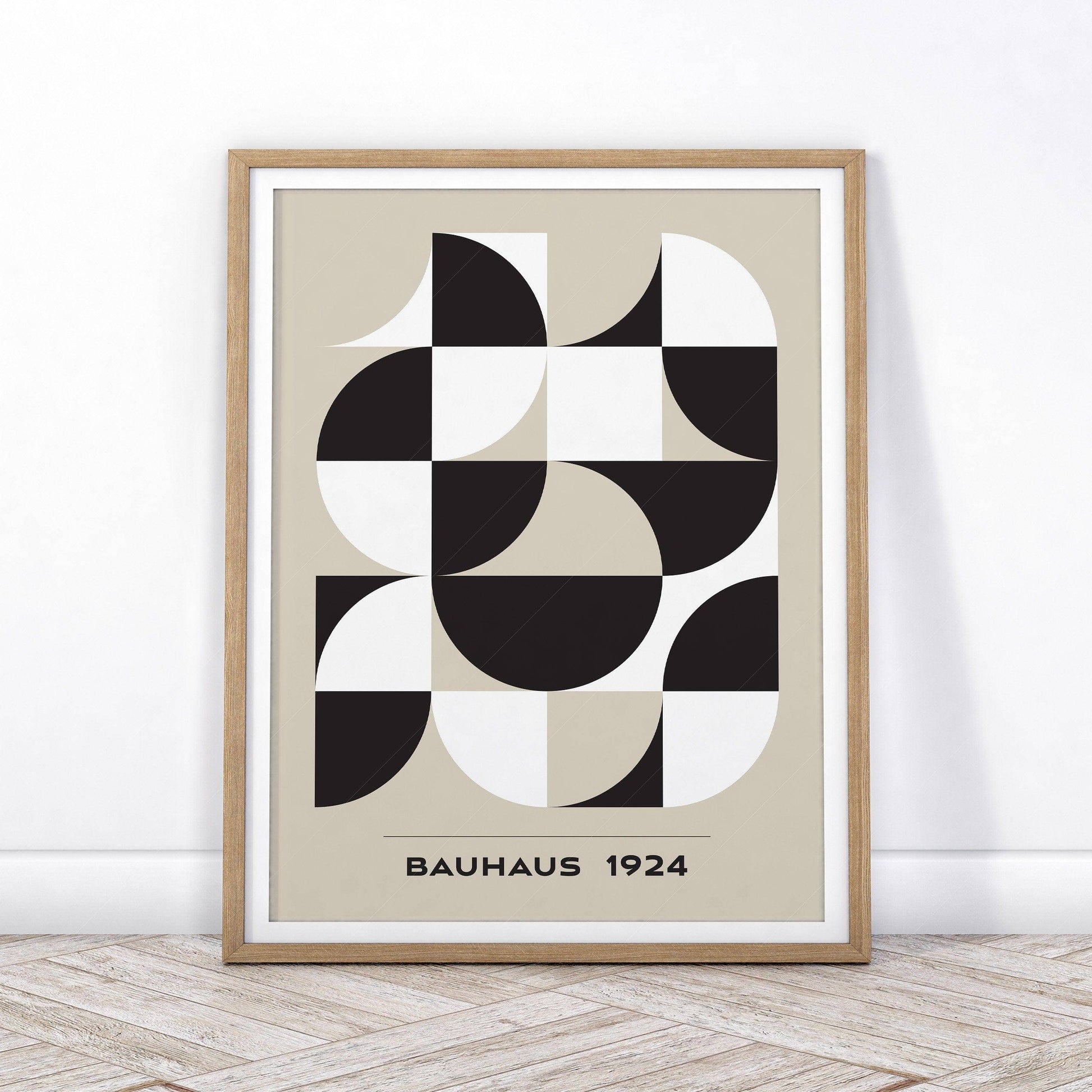 Bauhaus Poster, Mid-Century Modern Wall Decor