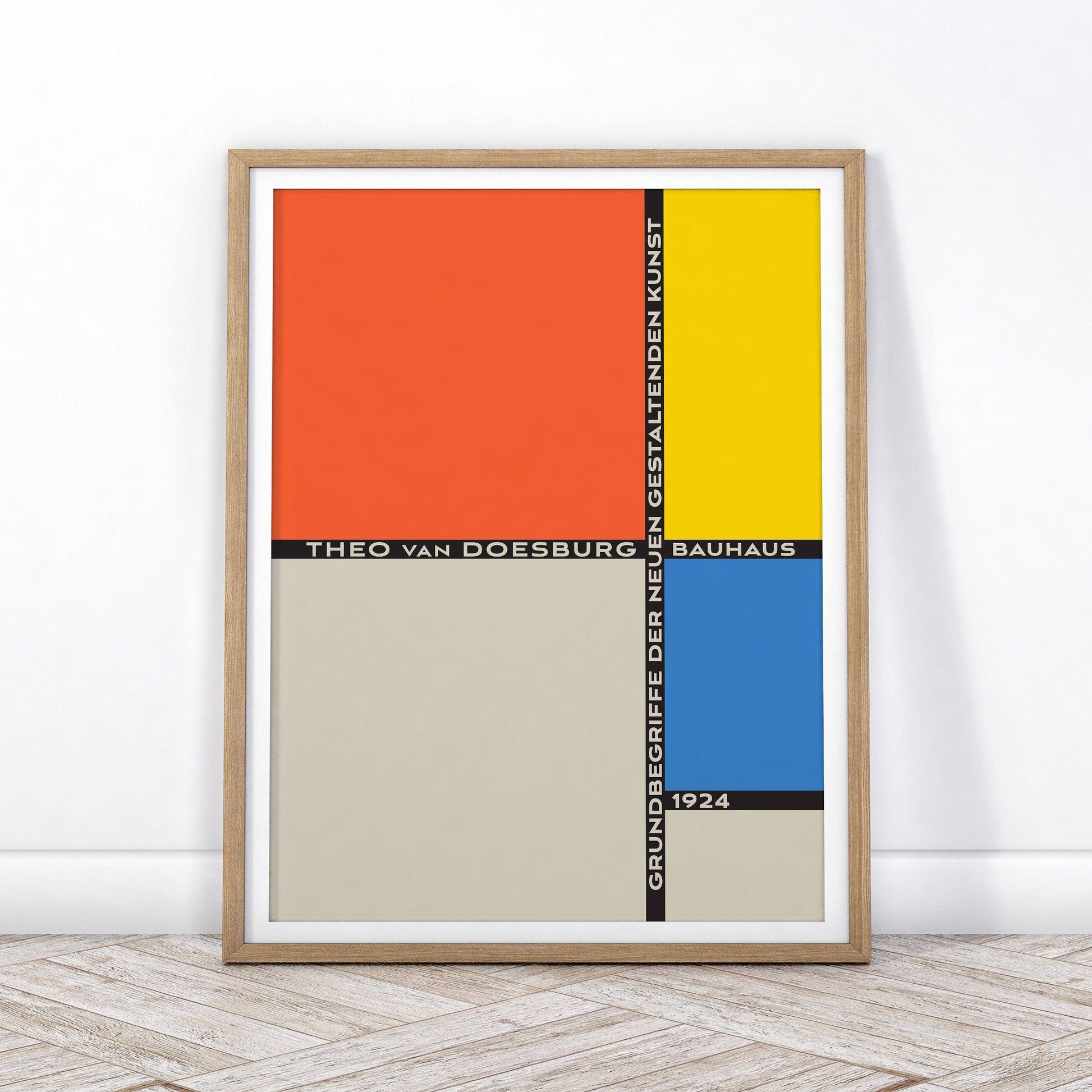 Bauhaus Poster, Mid-Century Modern Wall Decor