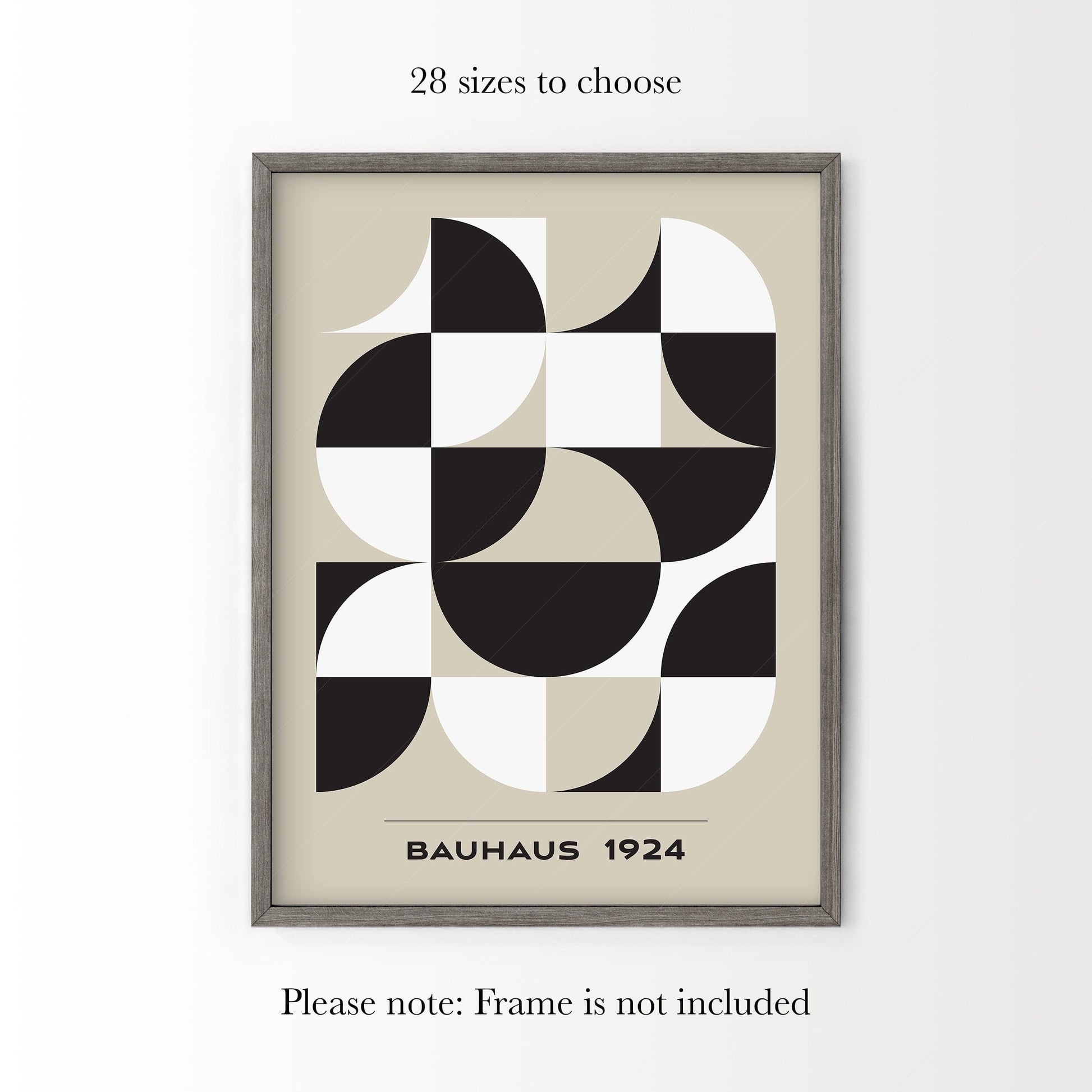 Bauhaus Poster, Mid-Century Modern Wall Decor