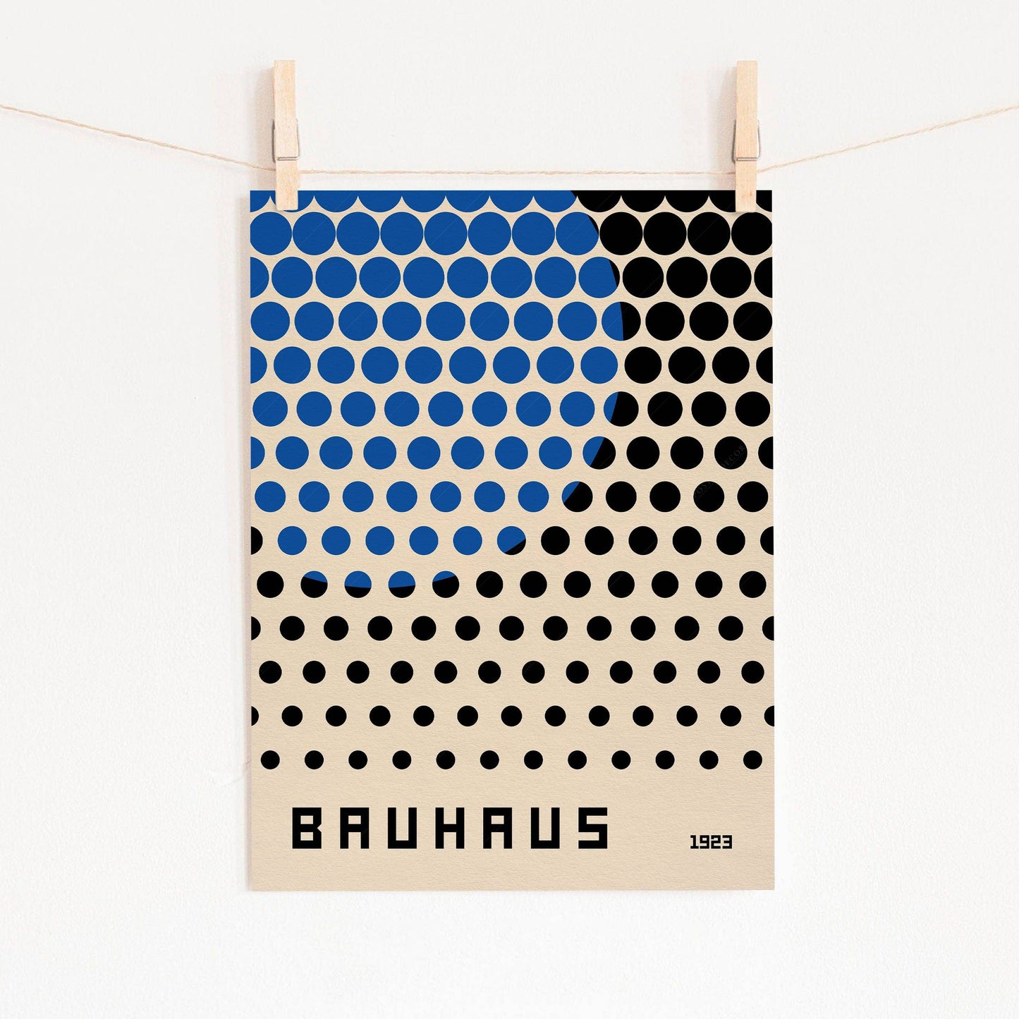 Bauhaus Poster, Mid-Century Modern Wall Decor