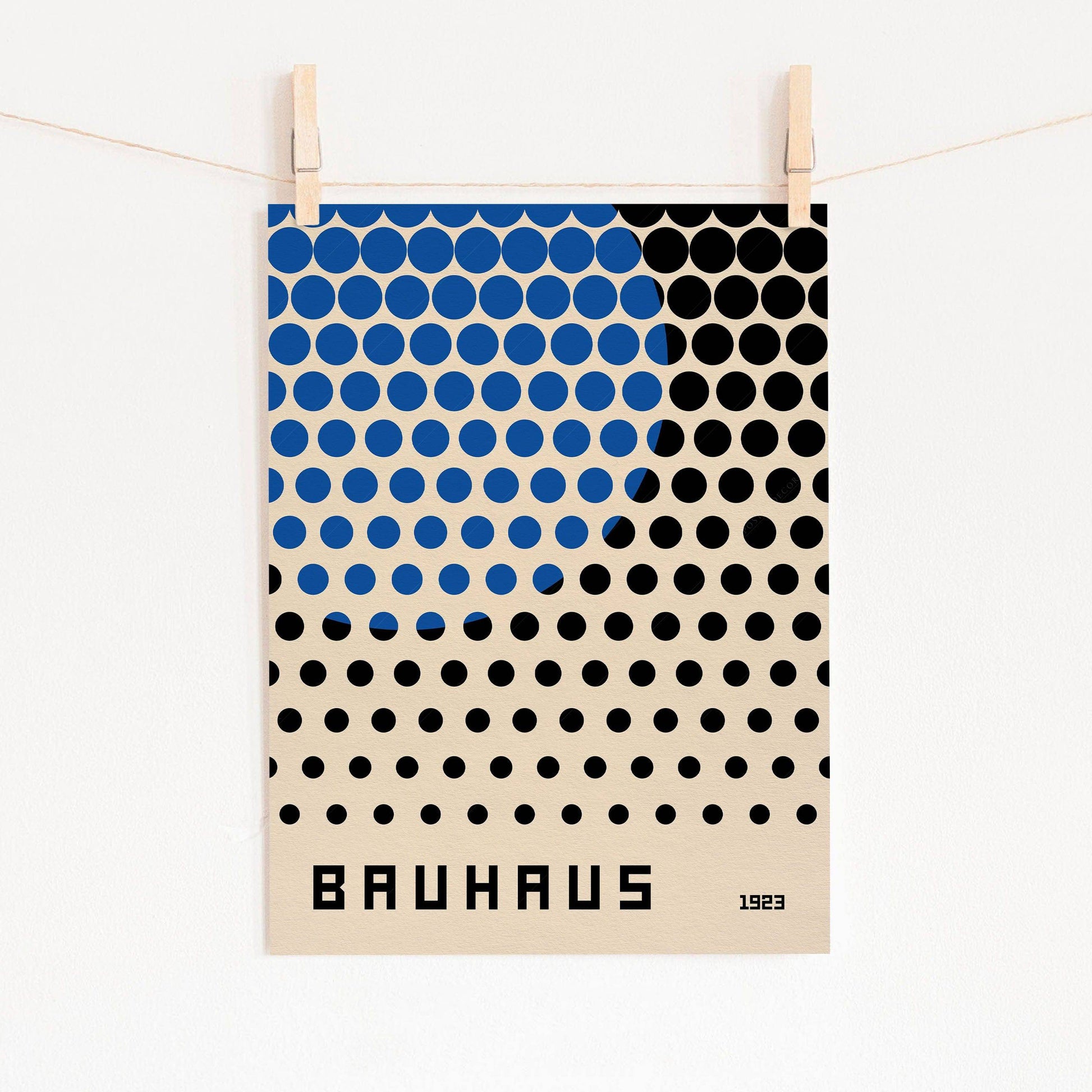 Bauhaus Poster, Mid-Century Modern Wall Decor