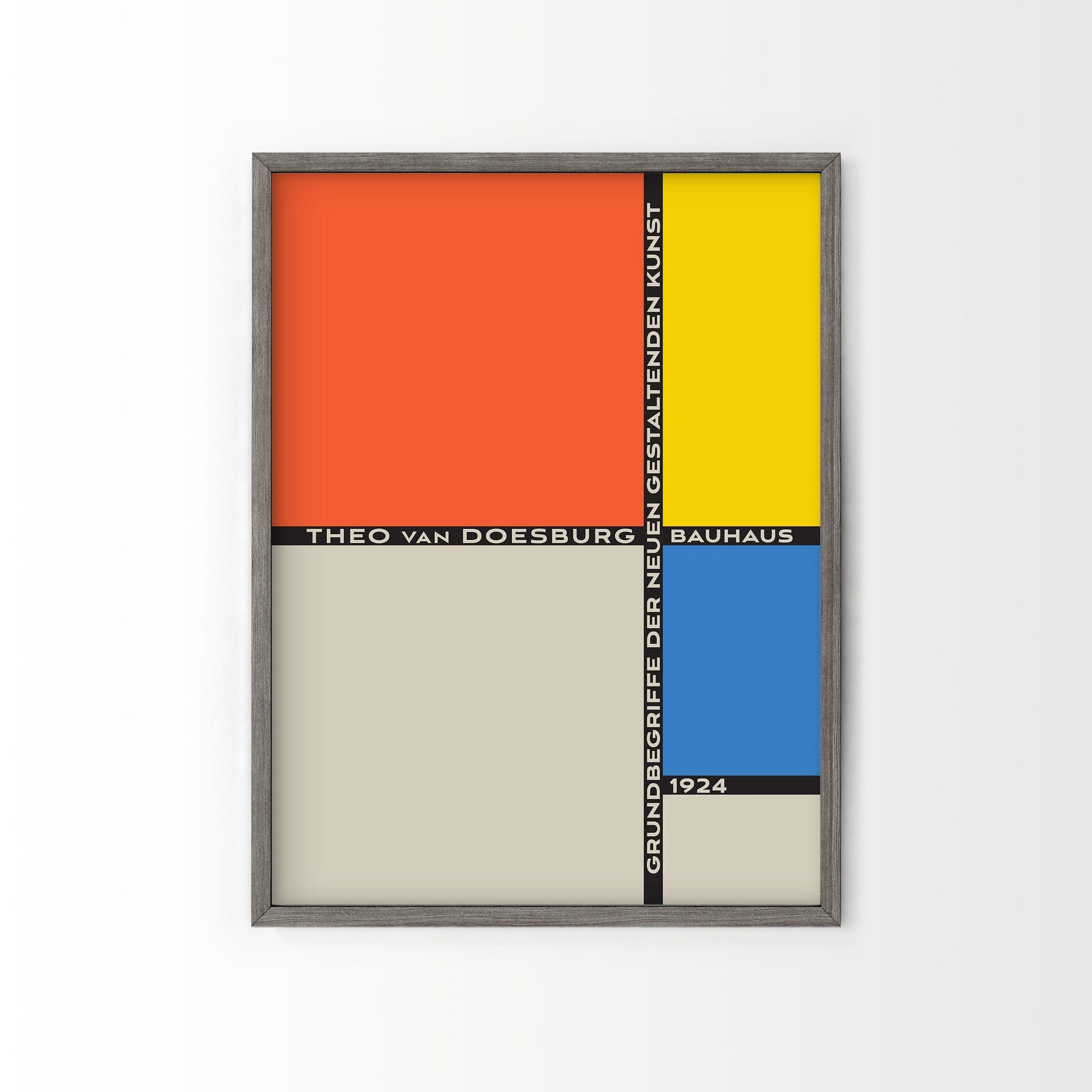 Bauhaus Poster, Mid-Century Modern Wall Decor