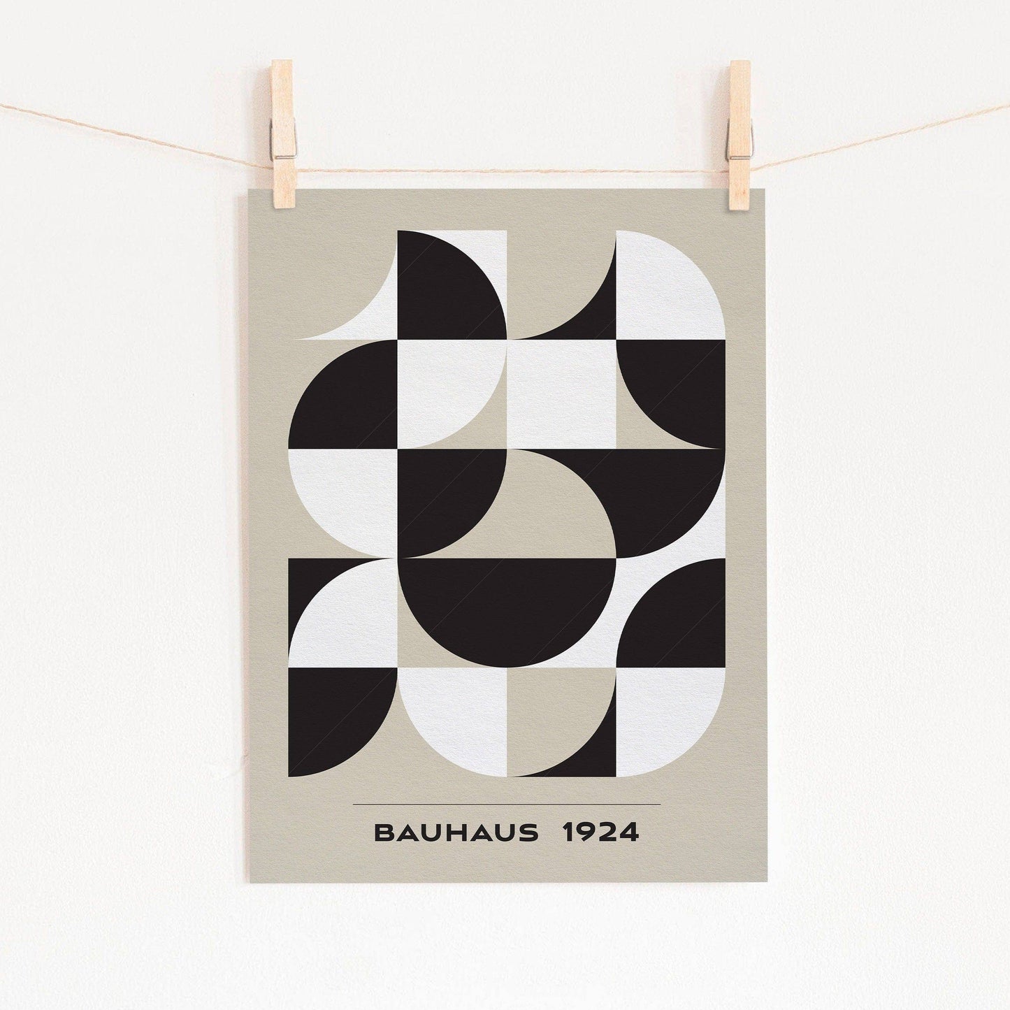 Bauhaus Poster, Mid-Century Modern Wall Decor