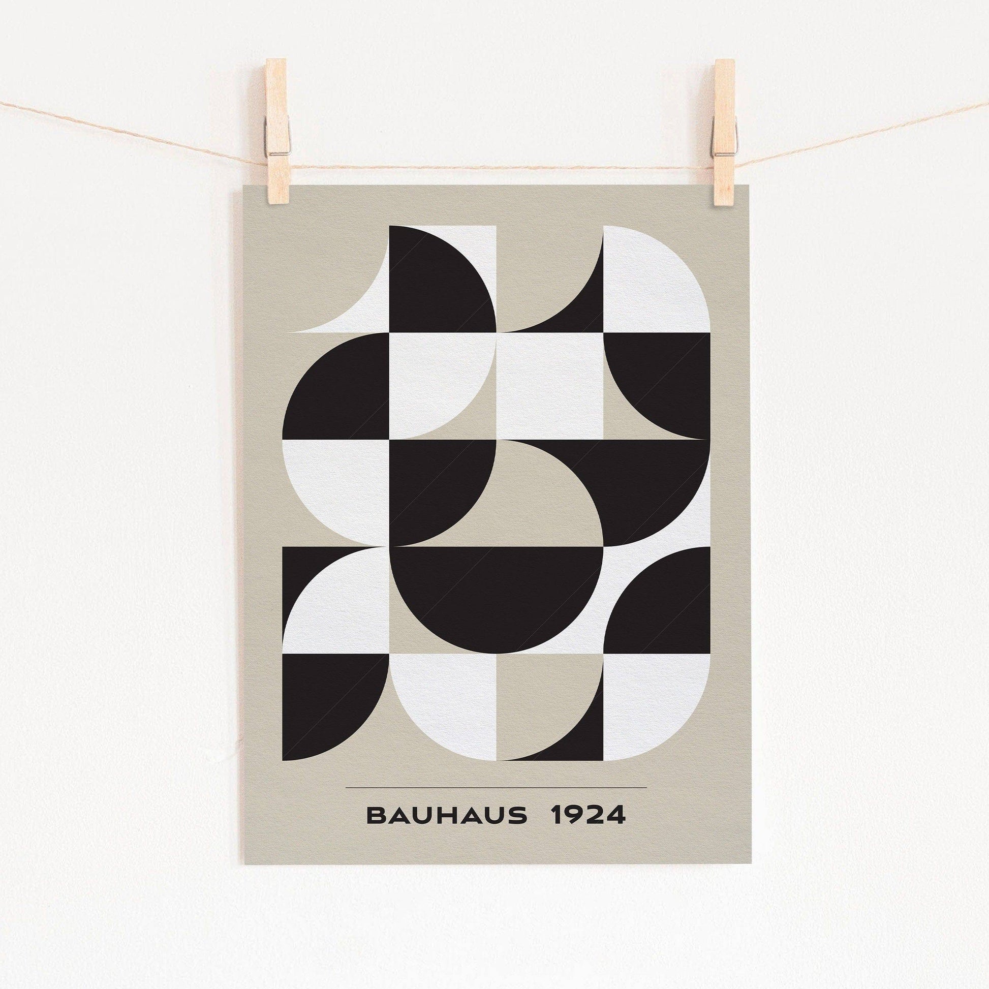 Bauhaus Poster, Mid-Century Modern Wall Decor