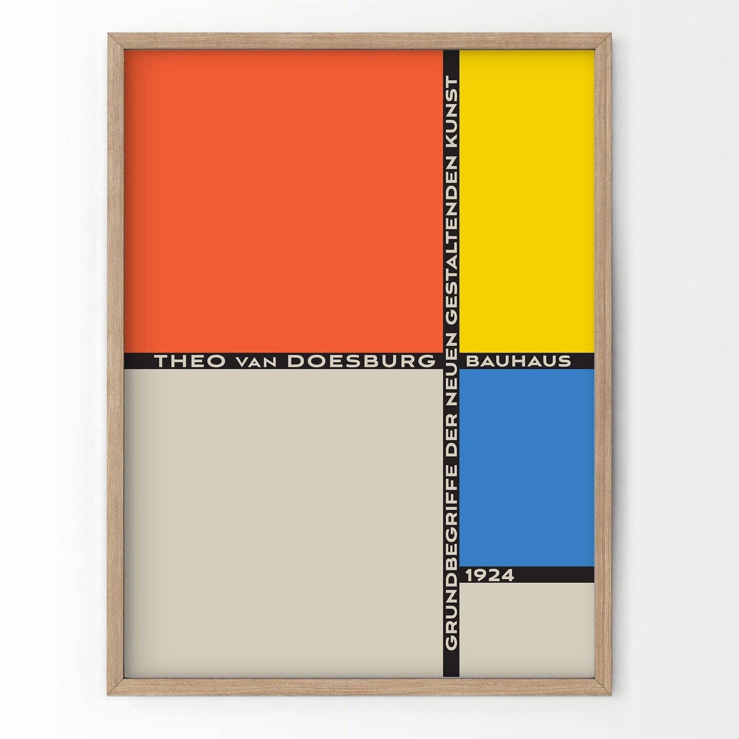 Bauhaus Poster, Mid-Century Modern Wall Decor