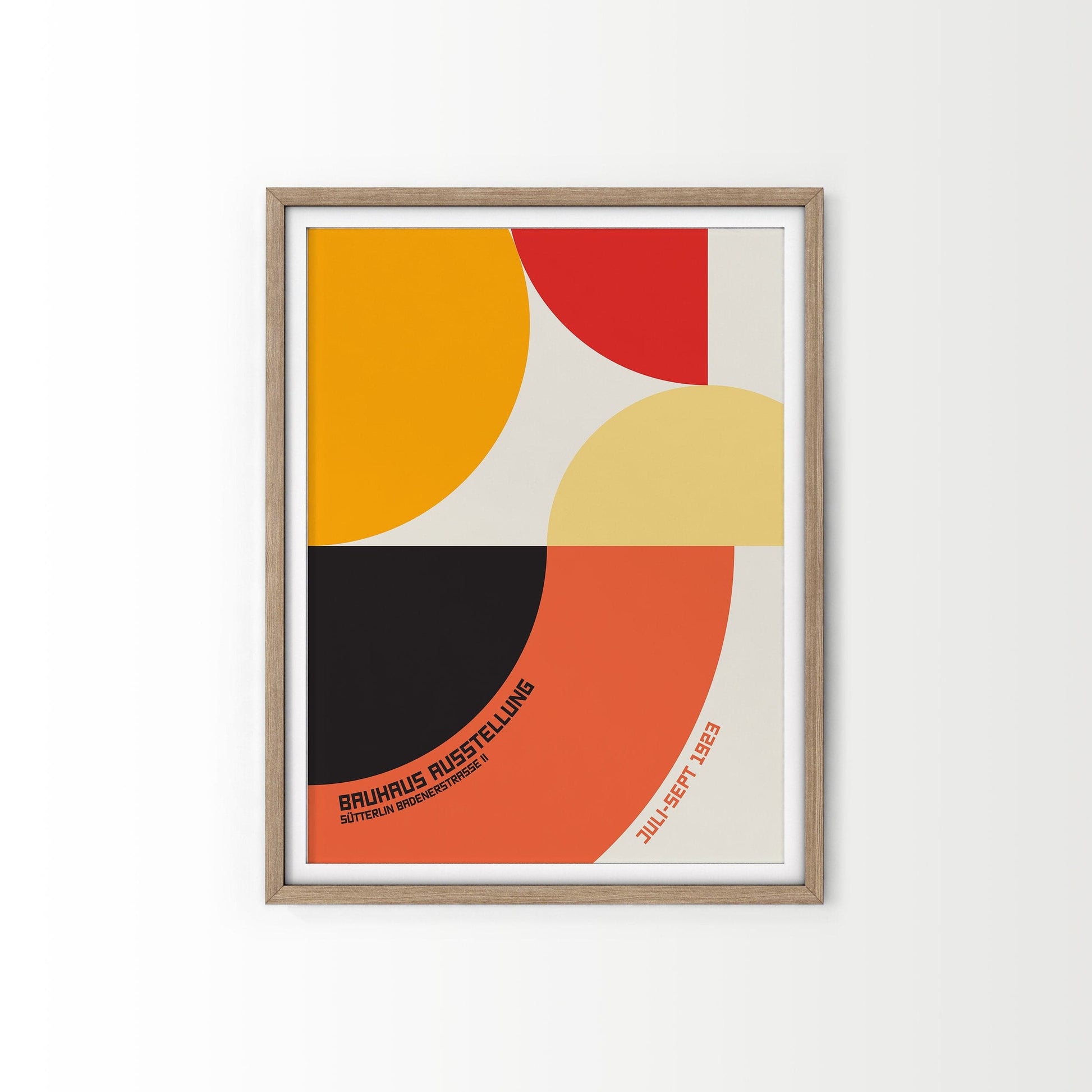 Bauhaus Poster, Mid-Century Wall Decor