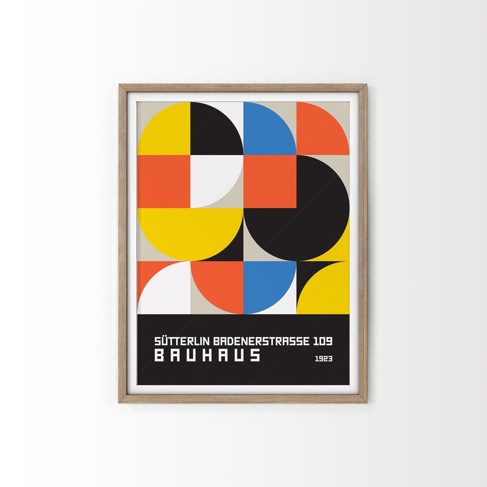 Bauhaus Poster, Mid-Century Wall Decor