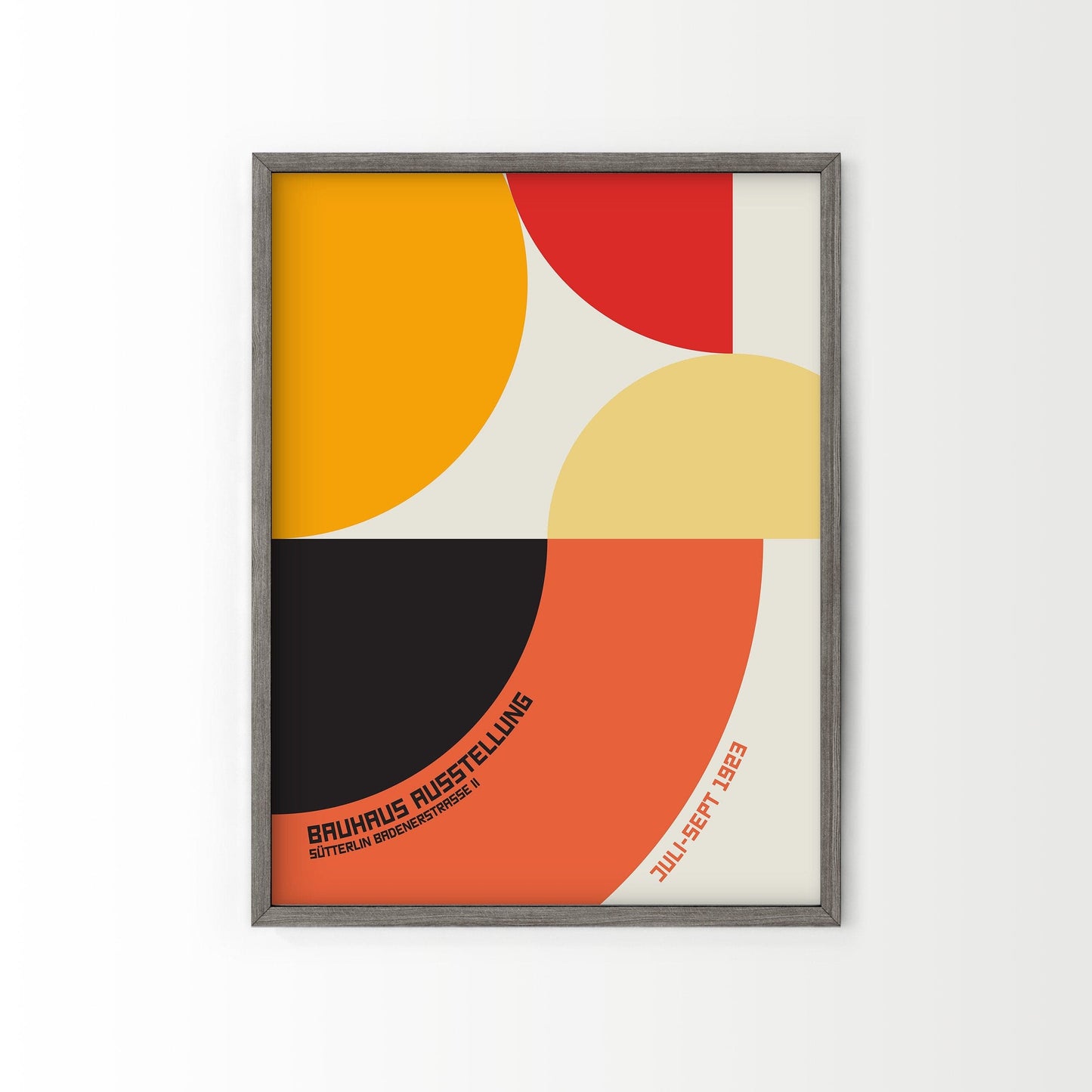 Bauhaus Poster, Mid-Century Wall Decor