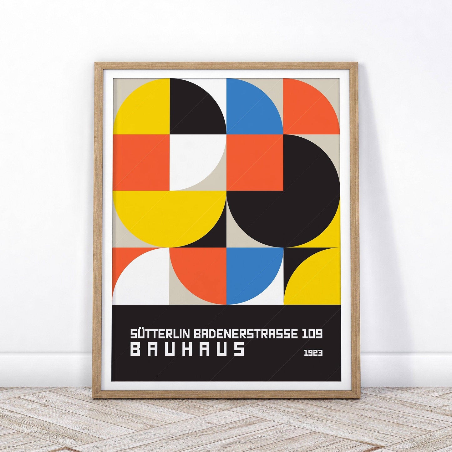 Bauhaus Poster, Mid-Century Wall Decor