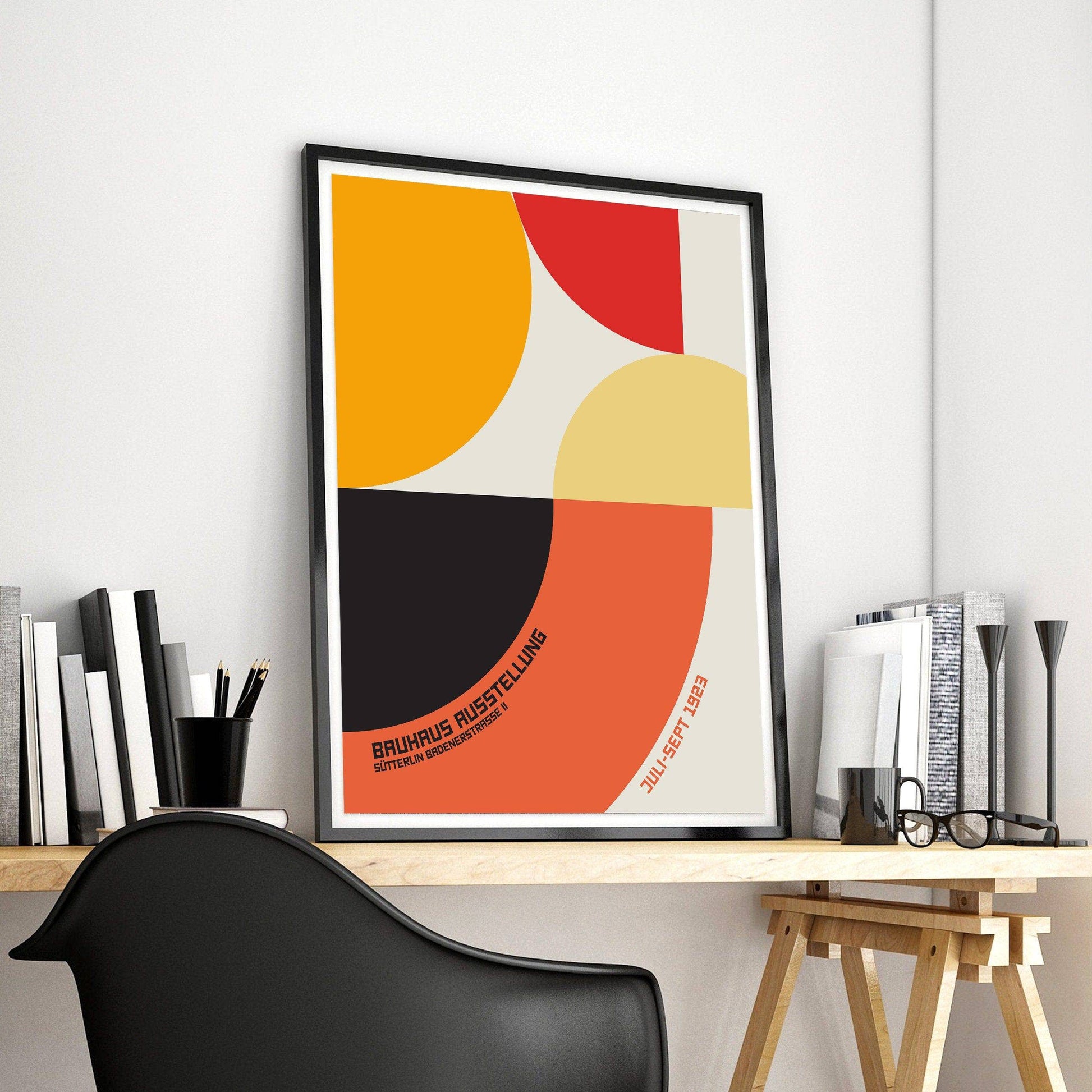 Bauhaus Poster, Mid-Century Wall Decor